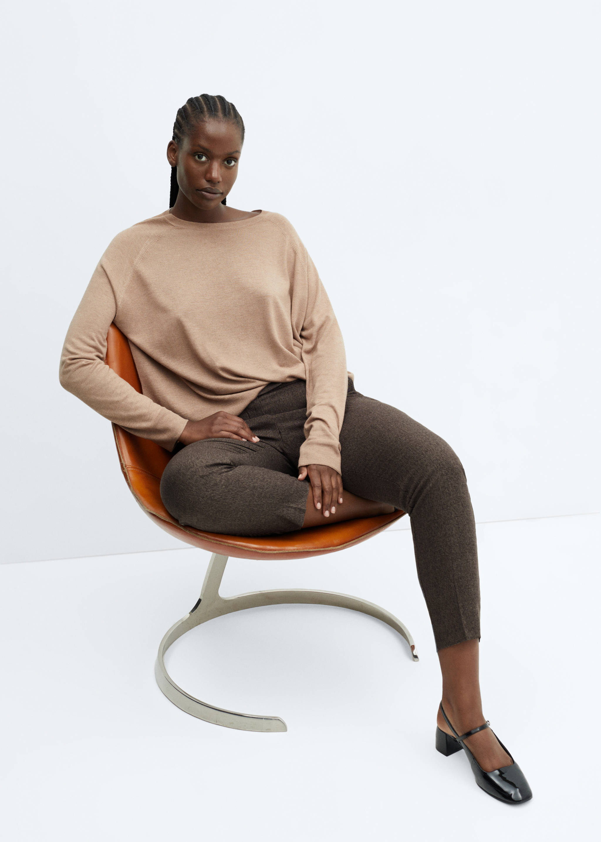 Skinny Hose mit mittelhohem Bund - Detail des Artikels 4