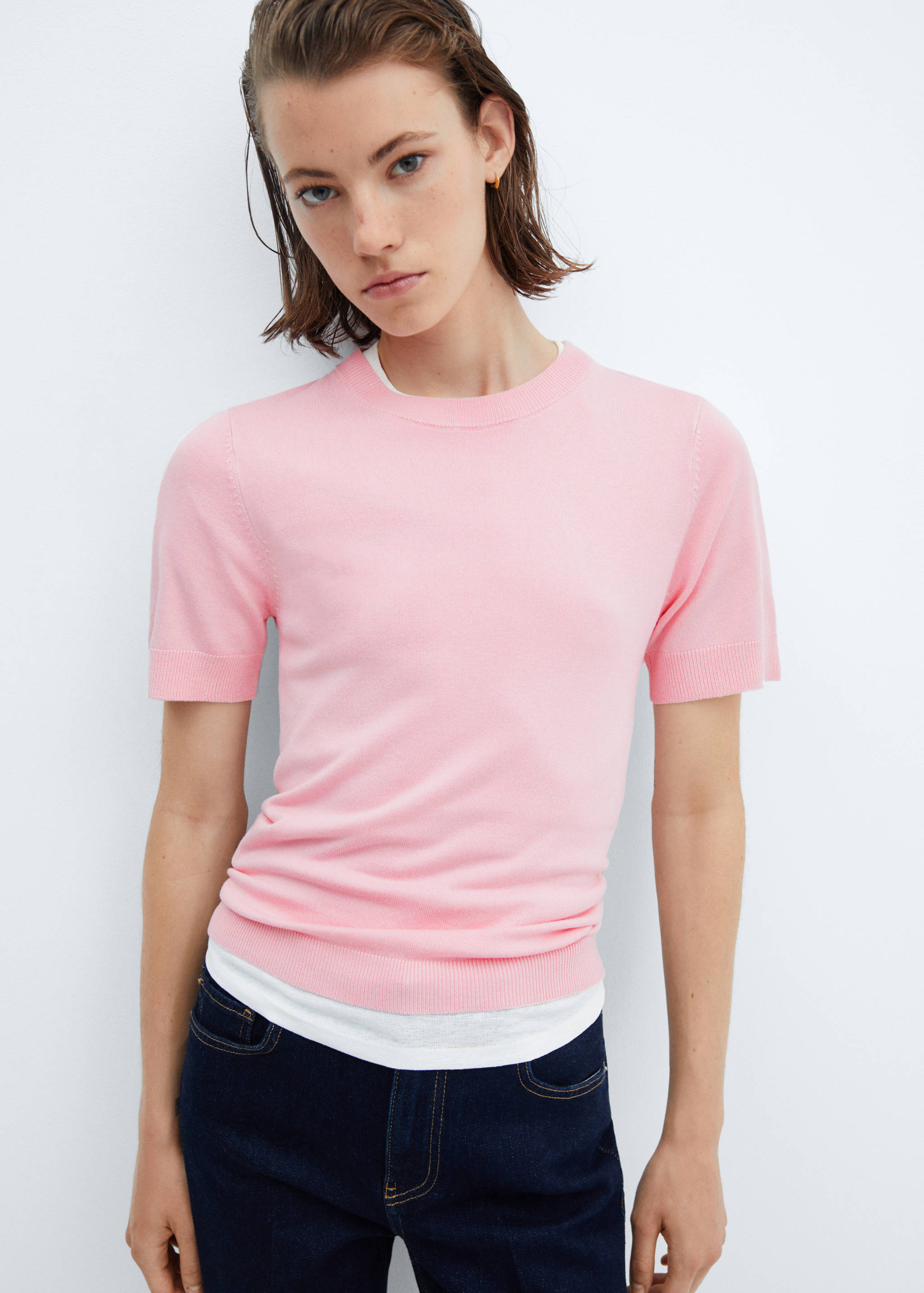 Pull-over manches courtes - Plan moyen
