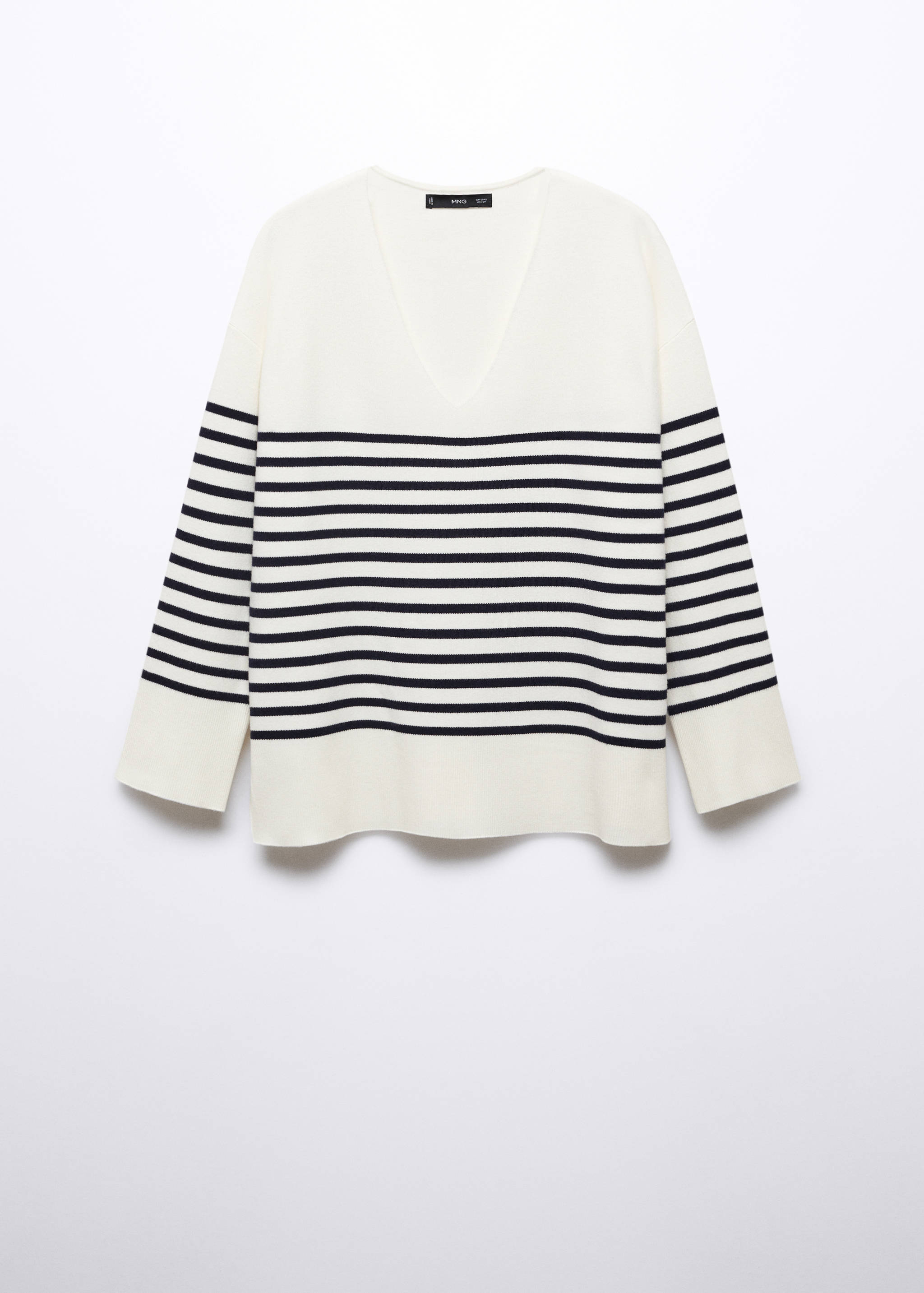 Oversized V-neck sweater - Article without model