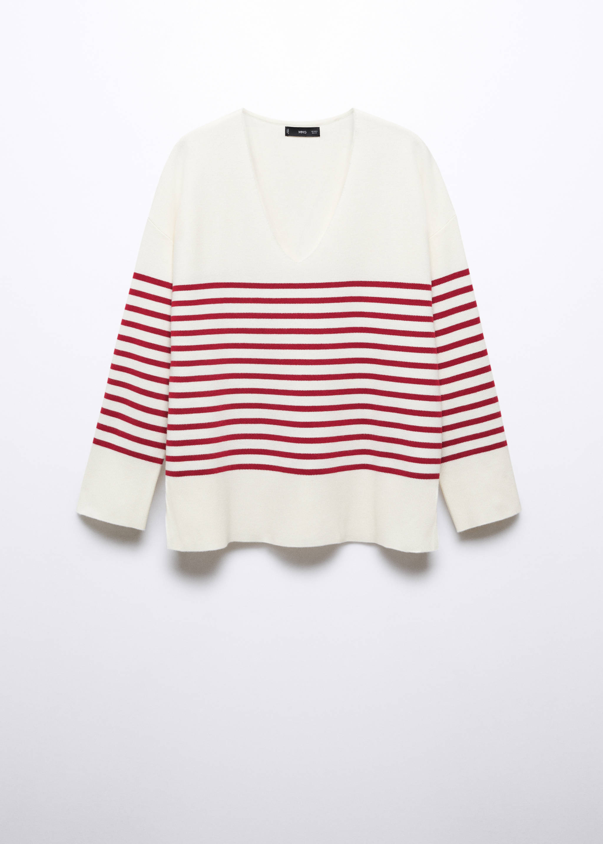 Oversized V-neck sweater - Article without model