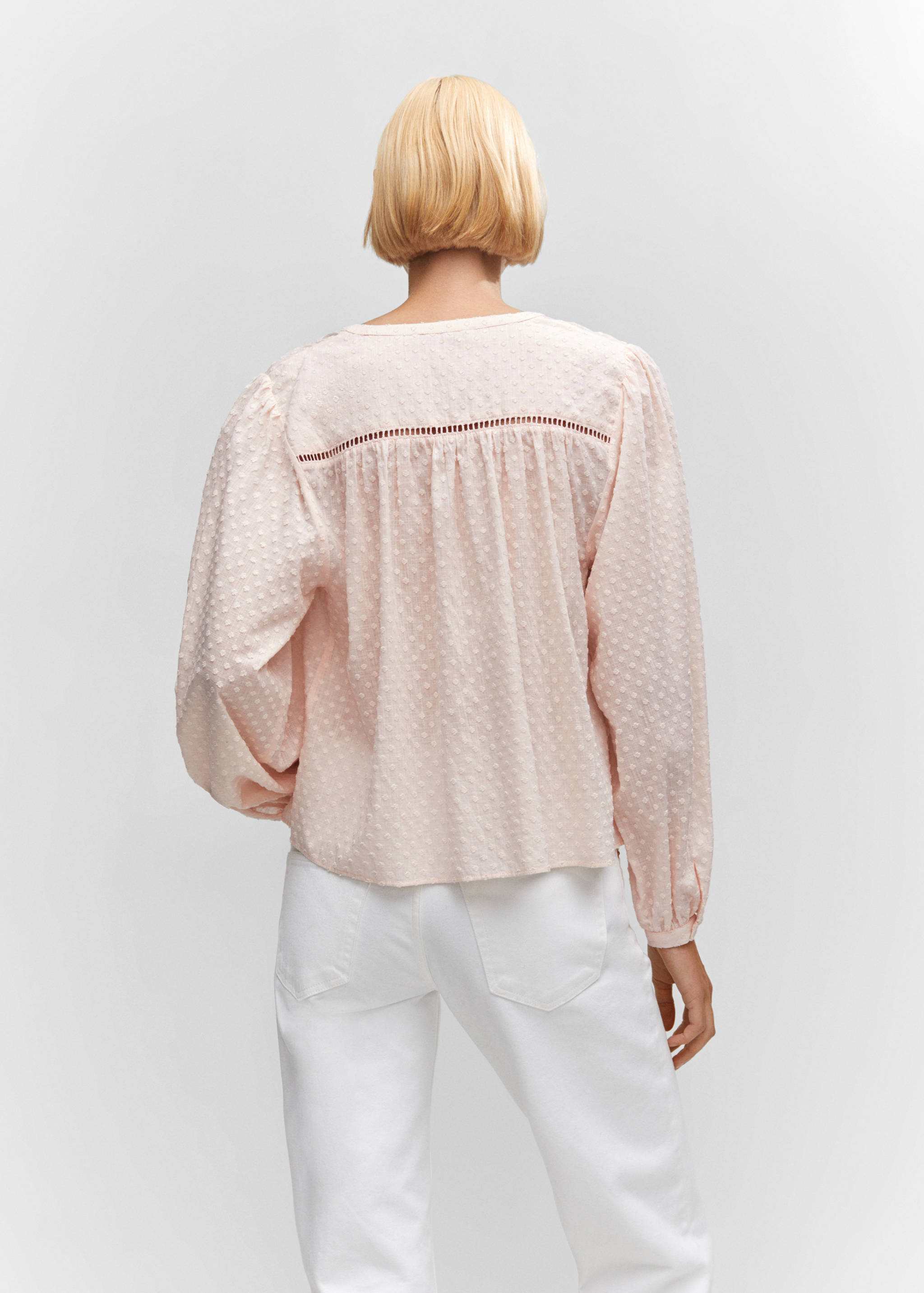 Plumeti cotton blouse - Reverse of the article