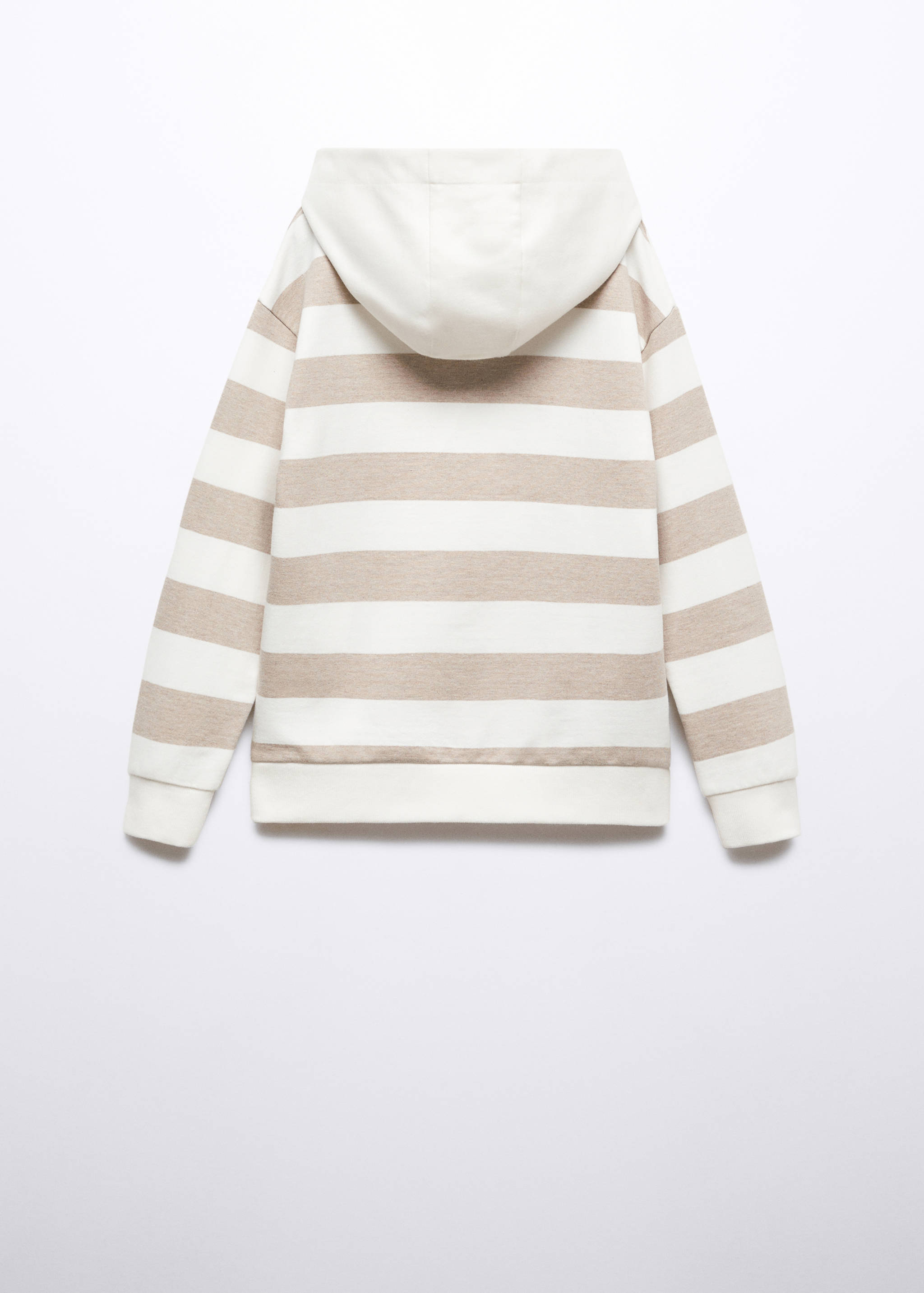 Gestreept katoenen sweatshirt - Achterkant van het artikel