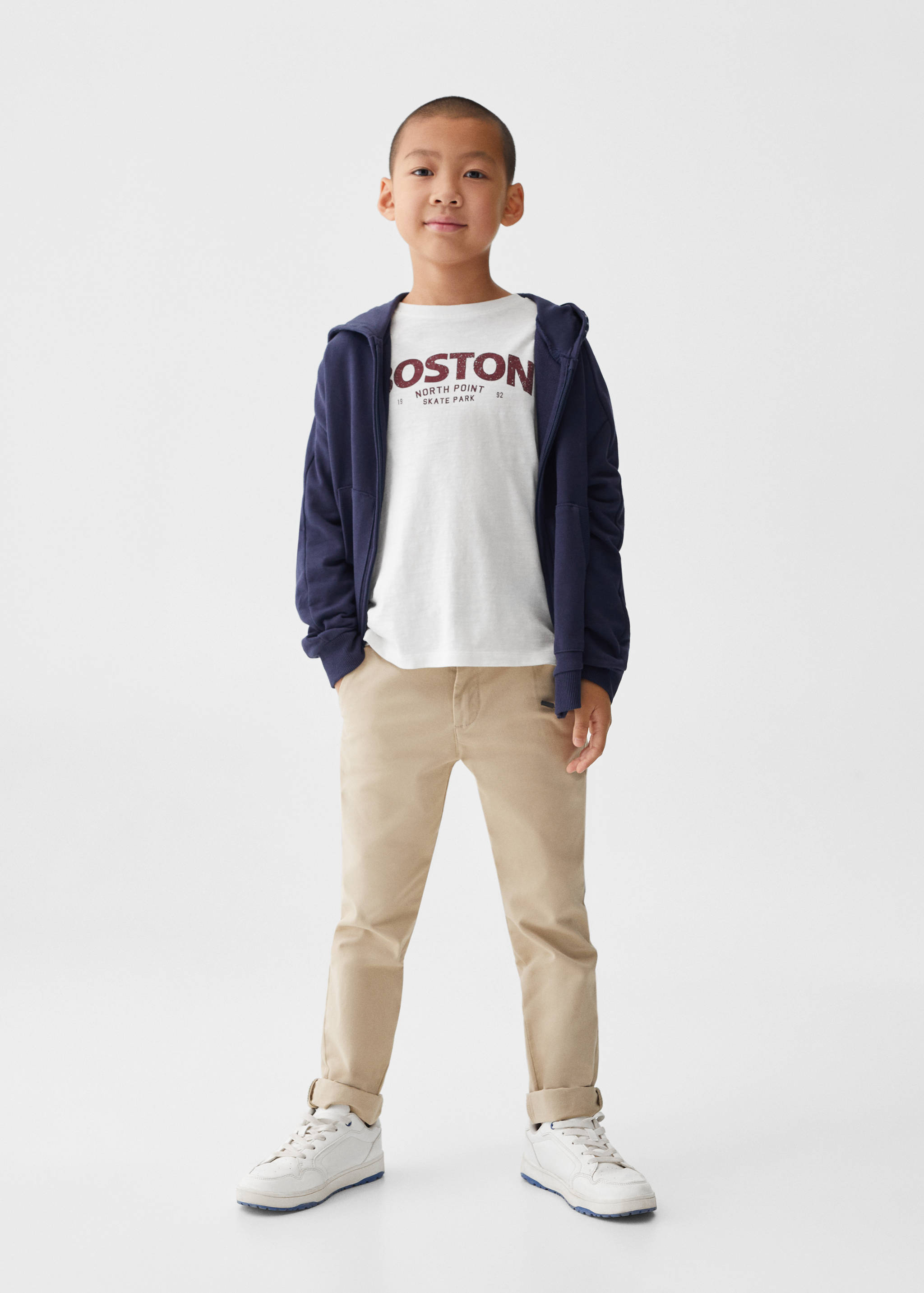 Langärmliges Print-T-Shirt - Allgemeine Ansicht