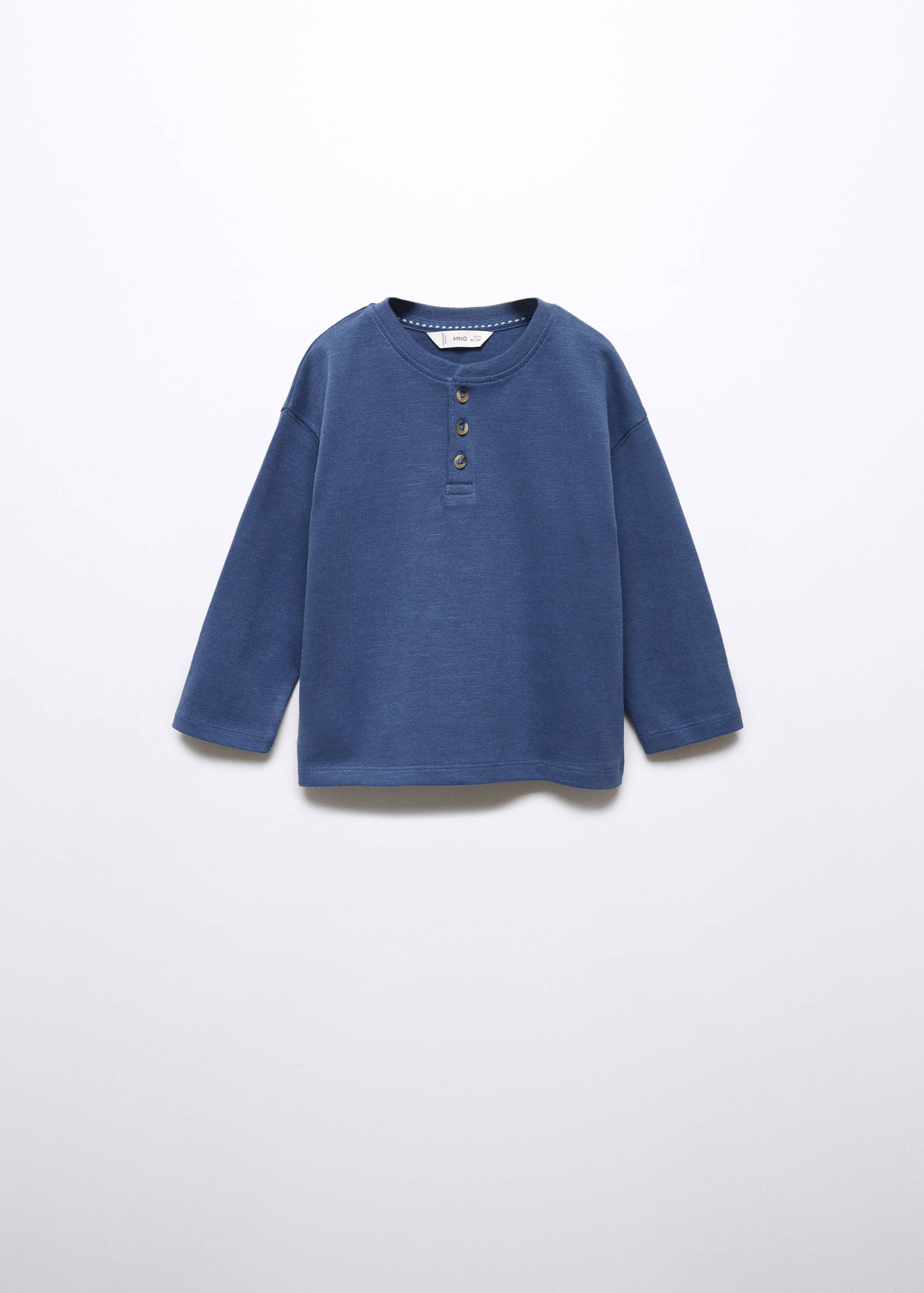 Langärmliges Baumwoll-T-Shirt - Artikel ohne Model