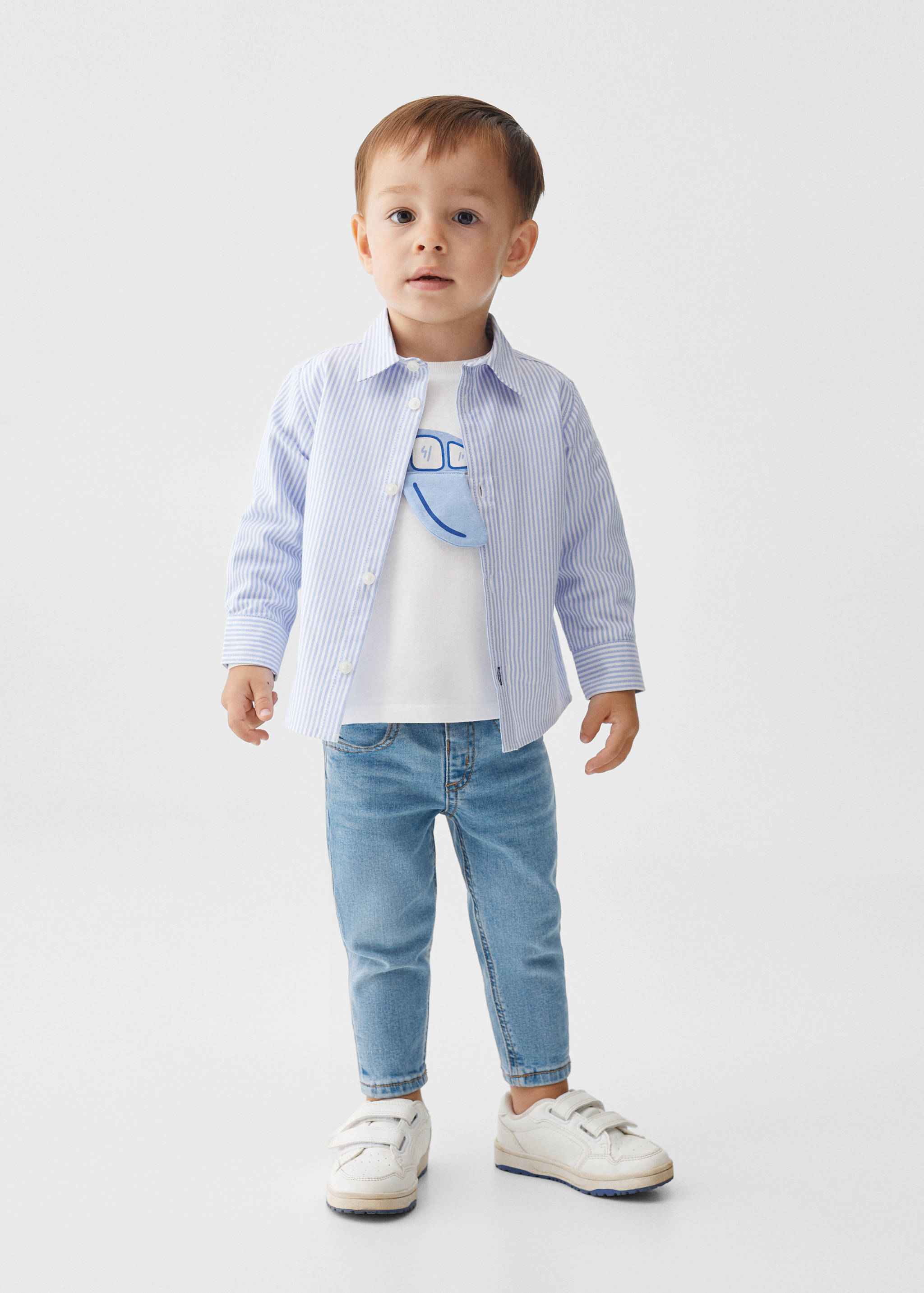 Bedrukt katoenen T-shirt - Overzichtstekening