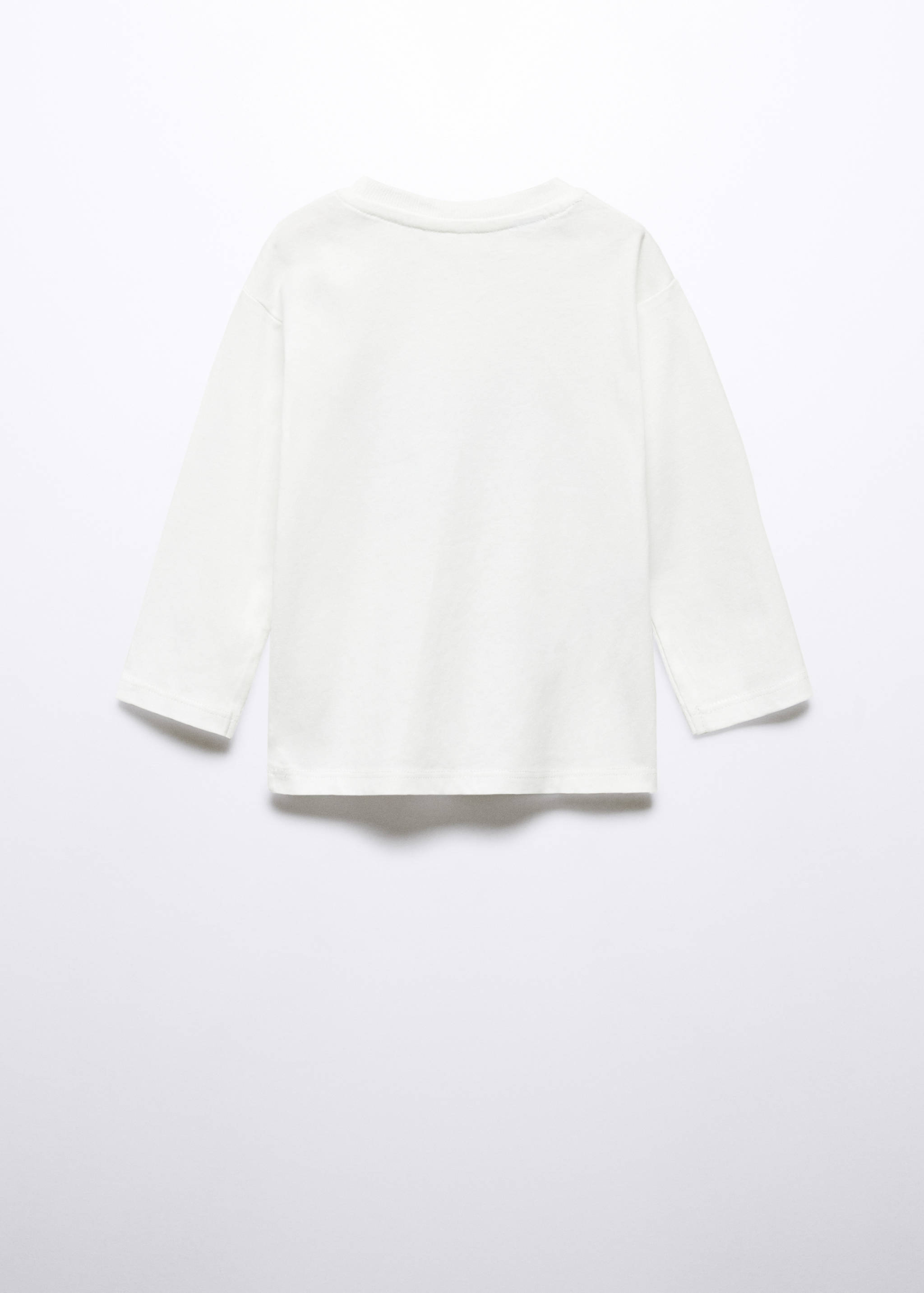 Bedrukt katoenen T-shirt - Achterkant van het artikel