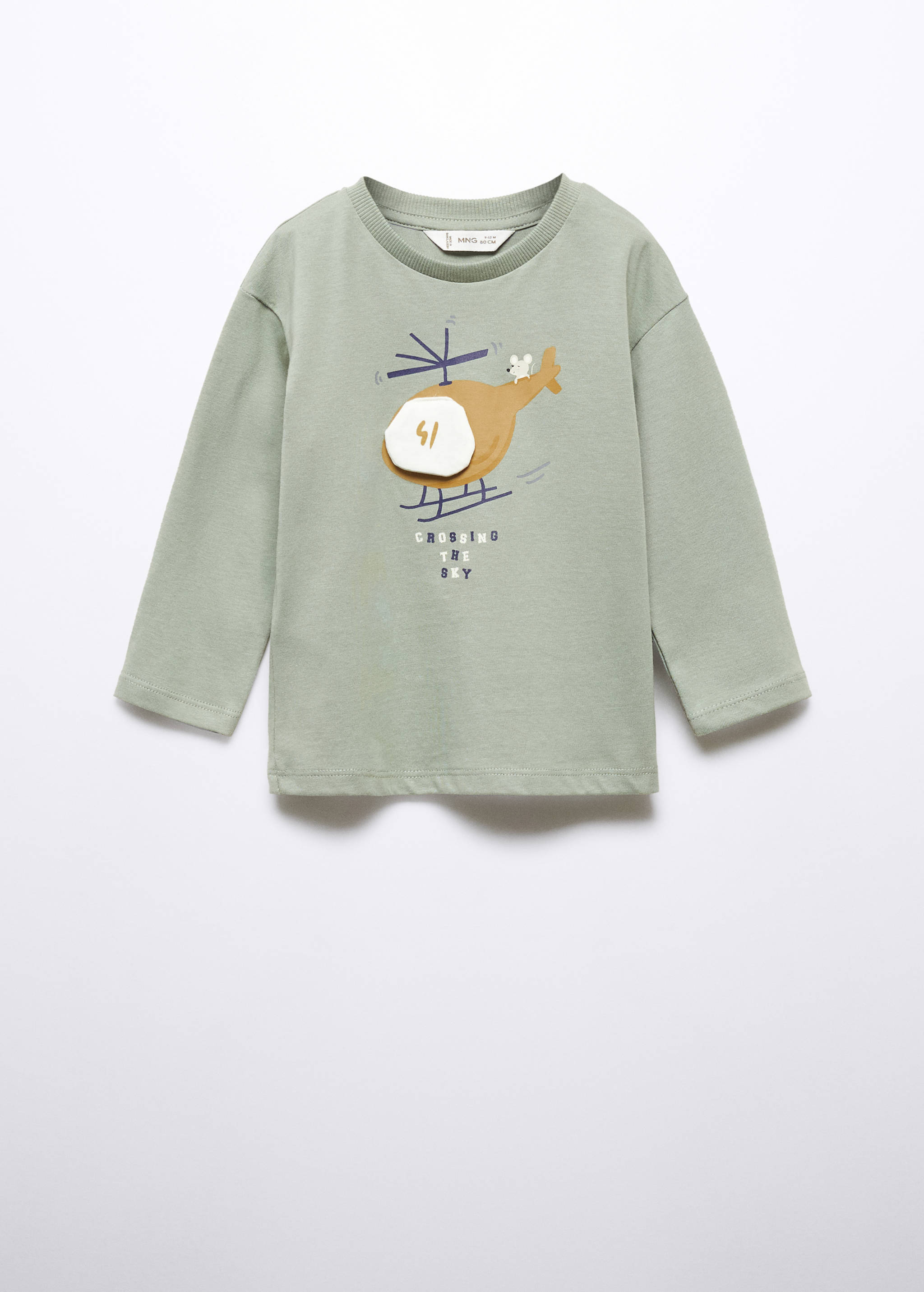 Bedrukt katoenen T-shirt - Artikel zonder model