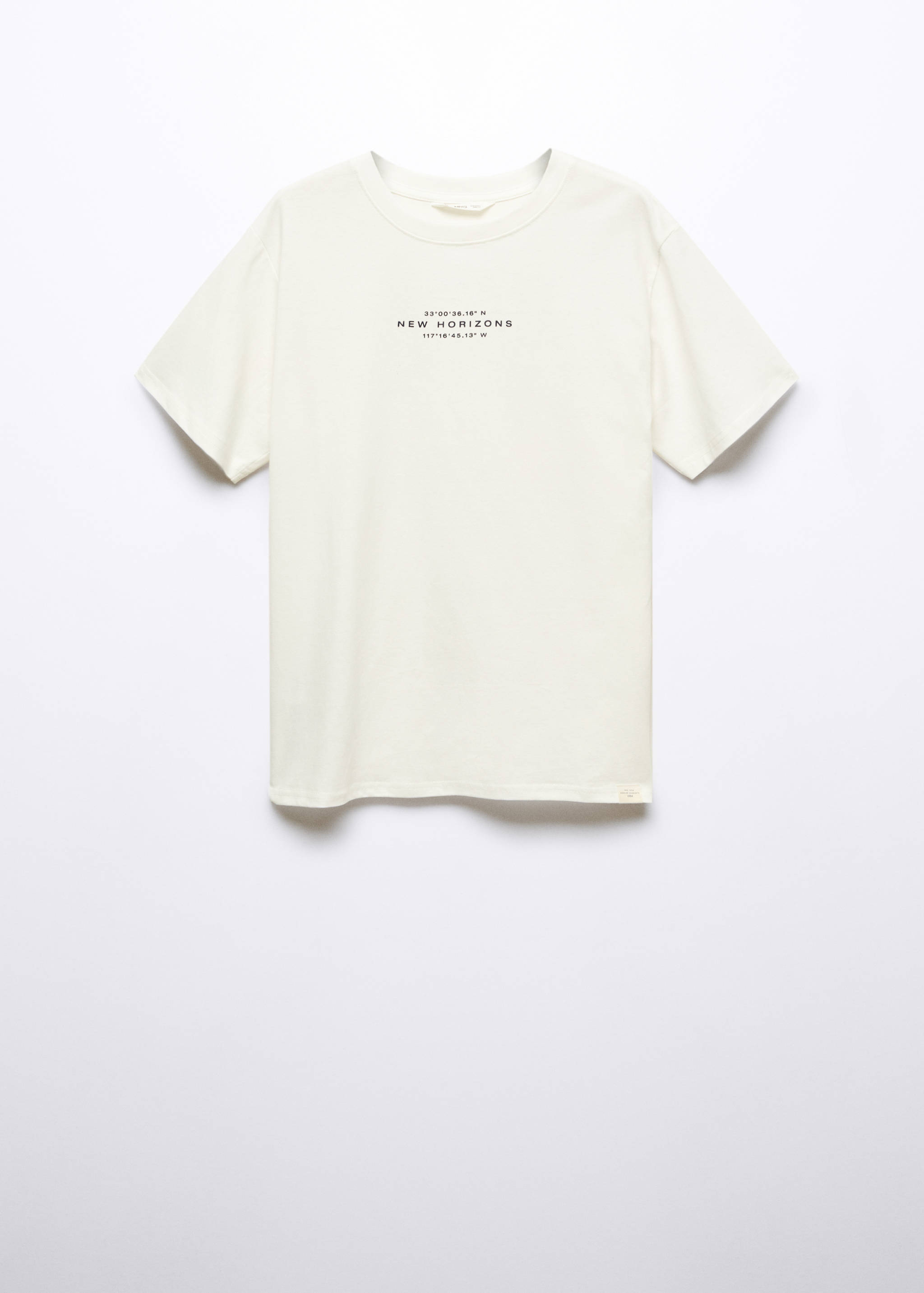 Printed message T-shirt - Article without model