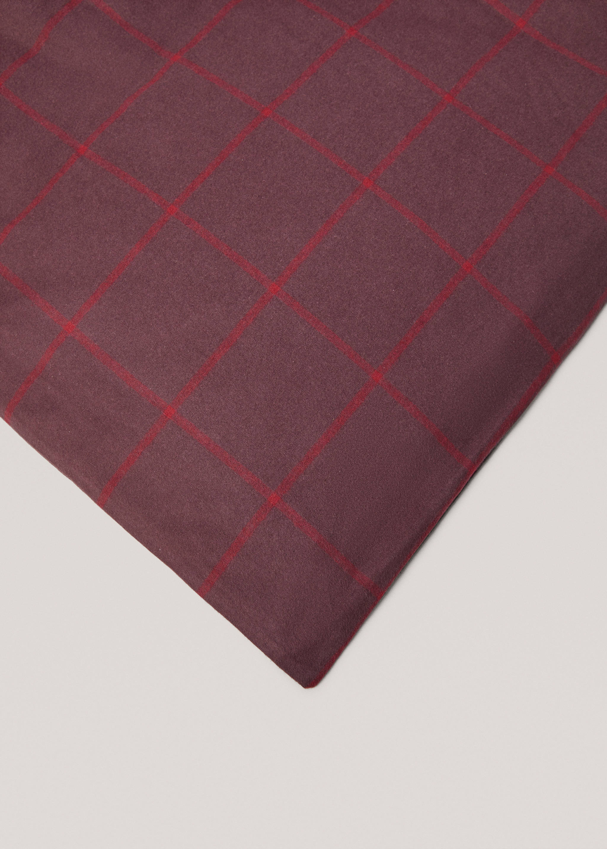 Check flannel duvet cover Queen bed - Details of the article 3