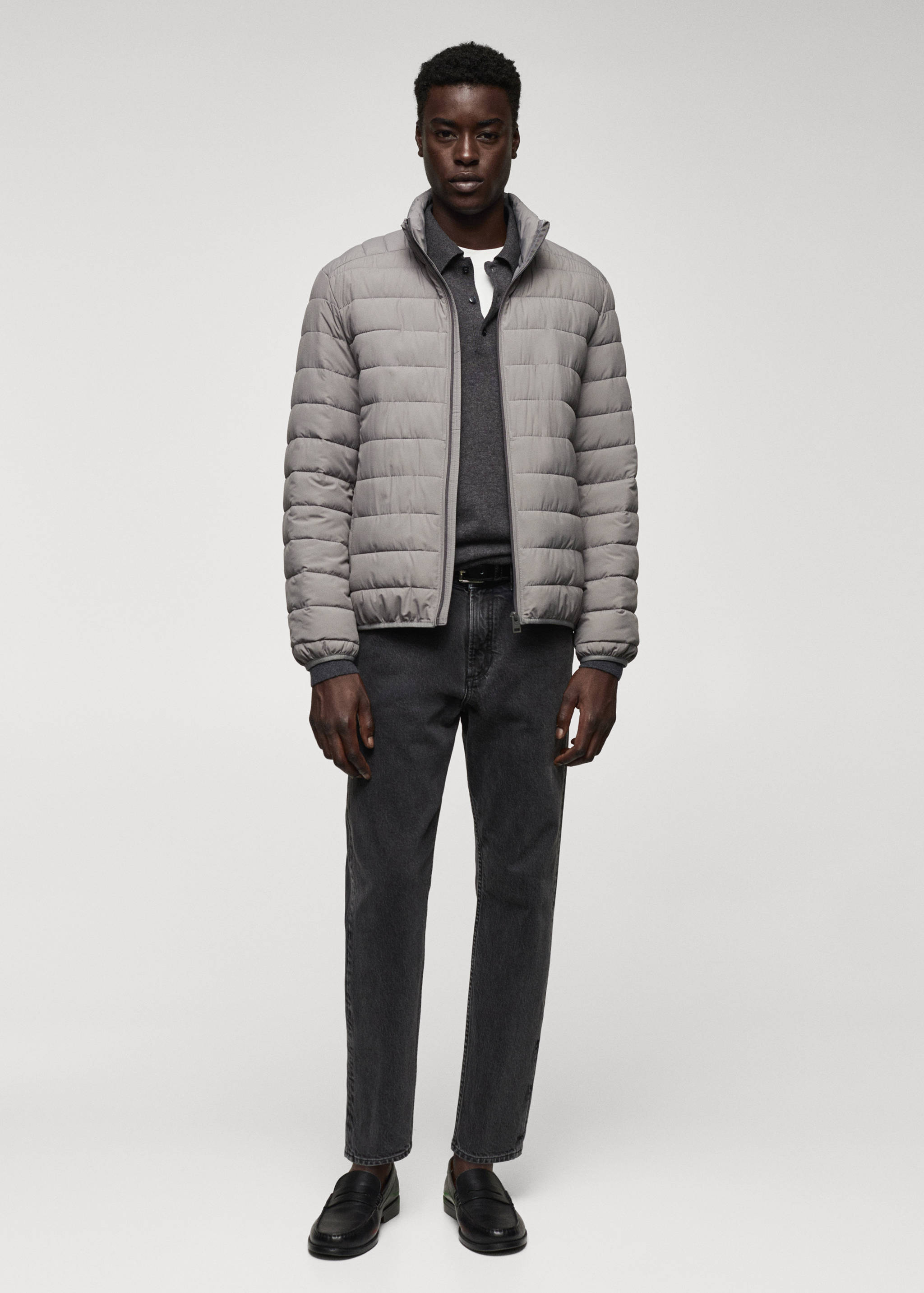 Ultra-lightweight water-repellent quilted anorak - General plane