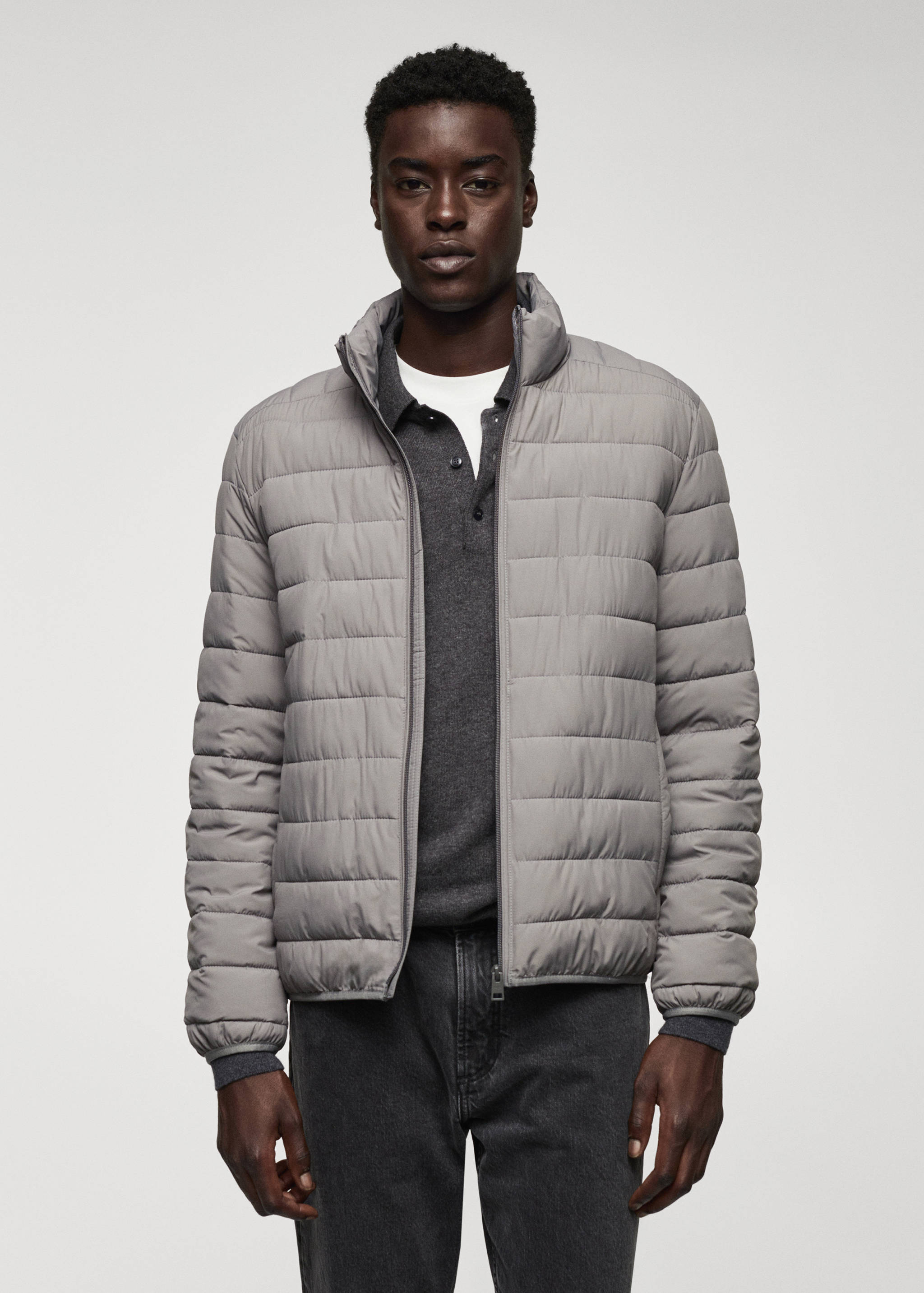 Ultra-lightweight water-repellent quilted anorak - Medium plane