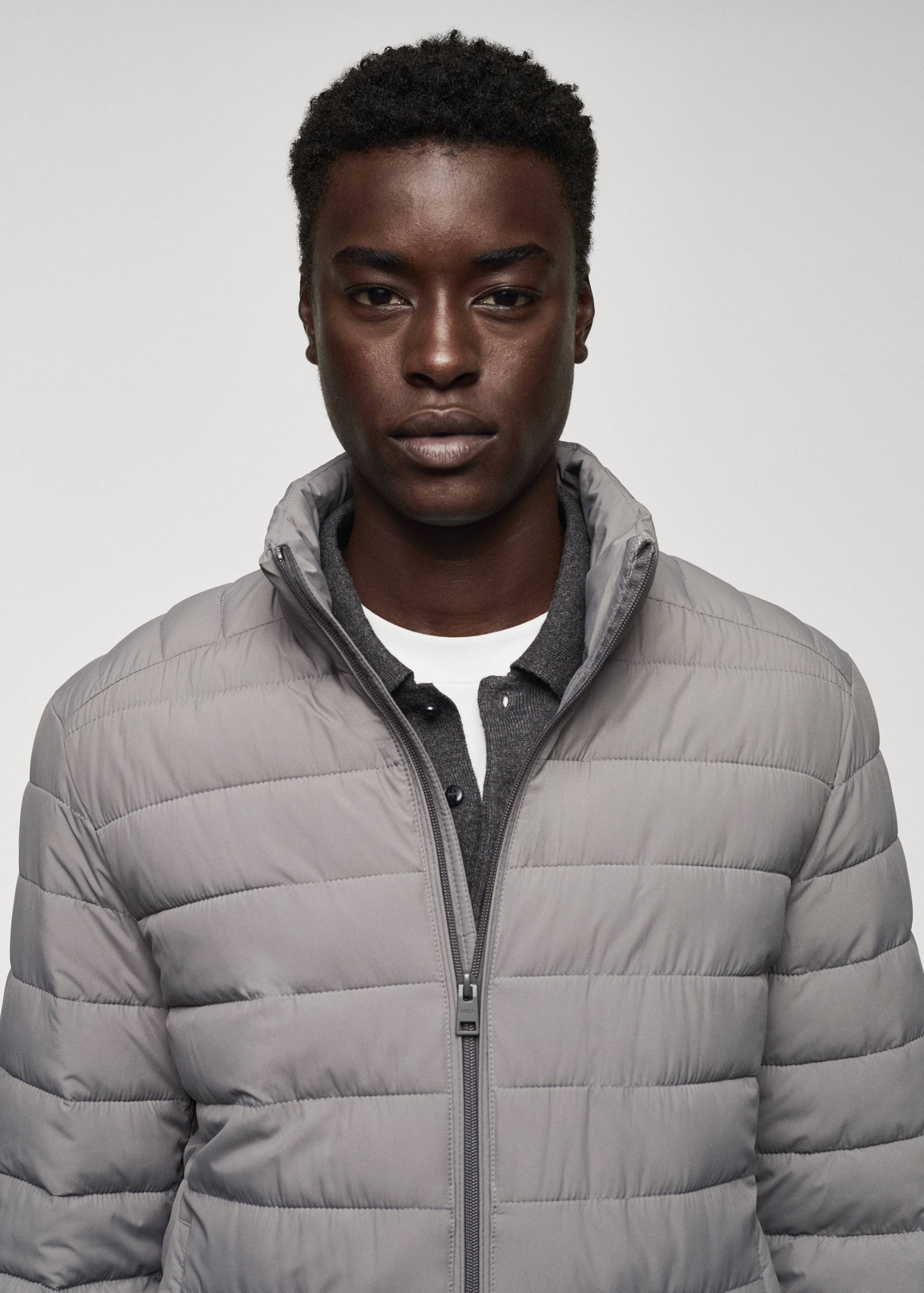 Ultra-lightweight water-repellent quilted anorak - Details of the article 1