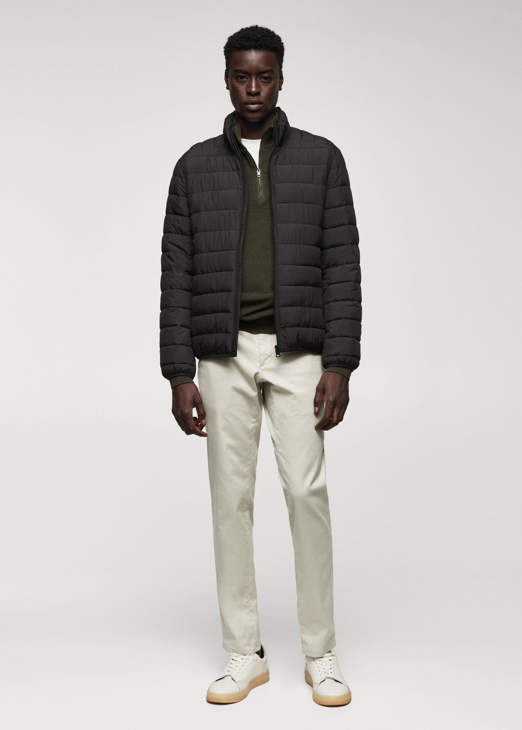 Ultra-lightweight water-repellent quilted anorak - General plane