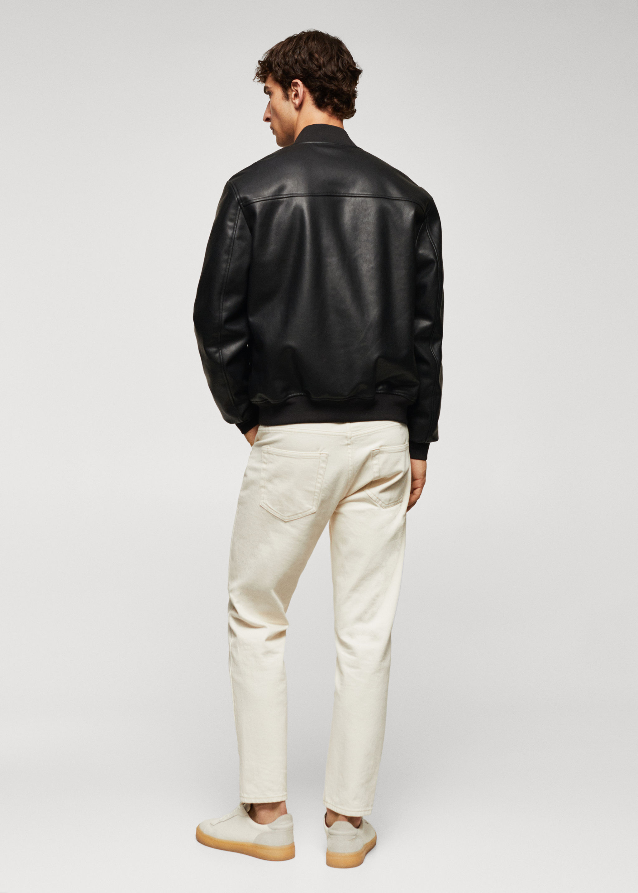 Caçadora bomber efecte pell - Revers de l'article