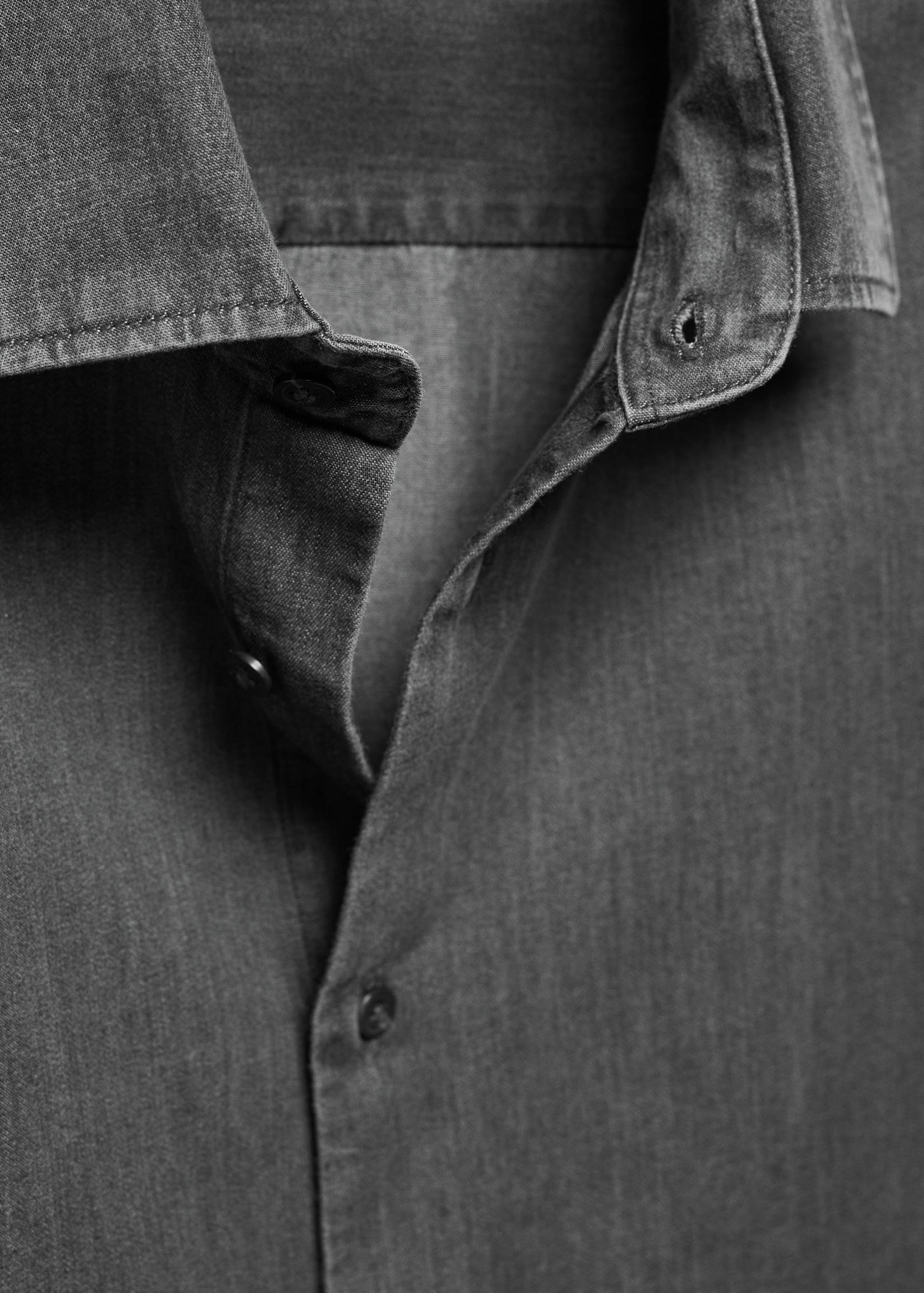 Camisa slim fit cambrai cotó - Detall de l'article 8