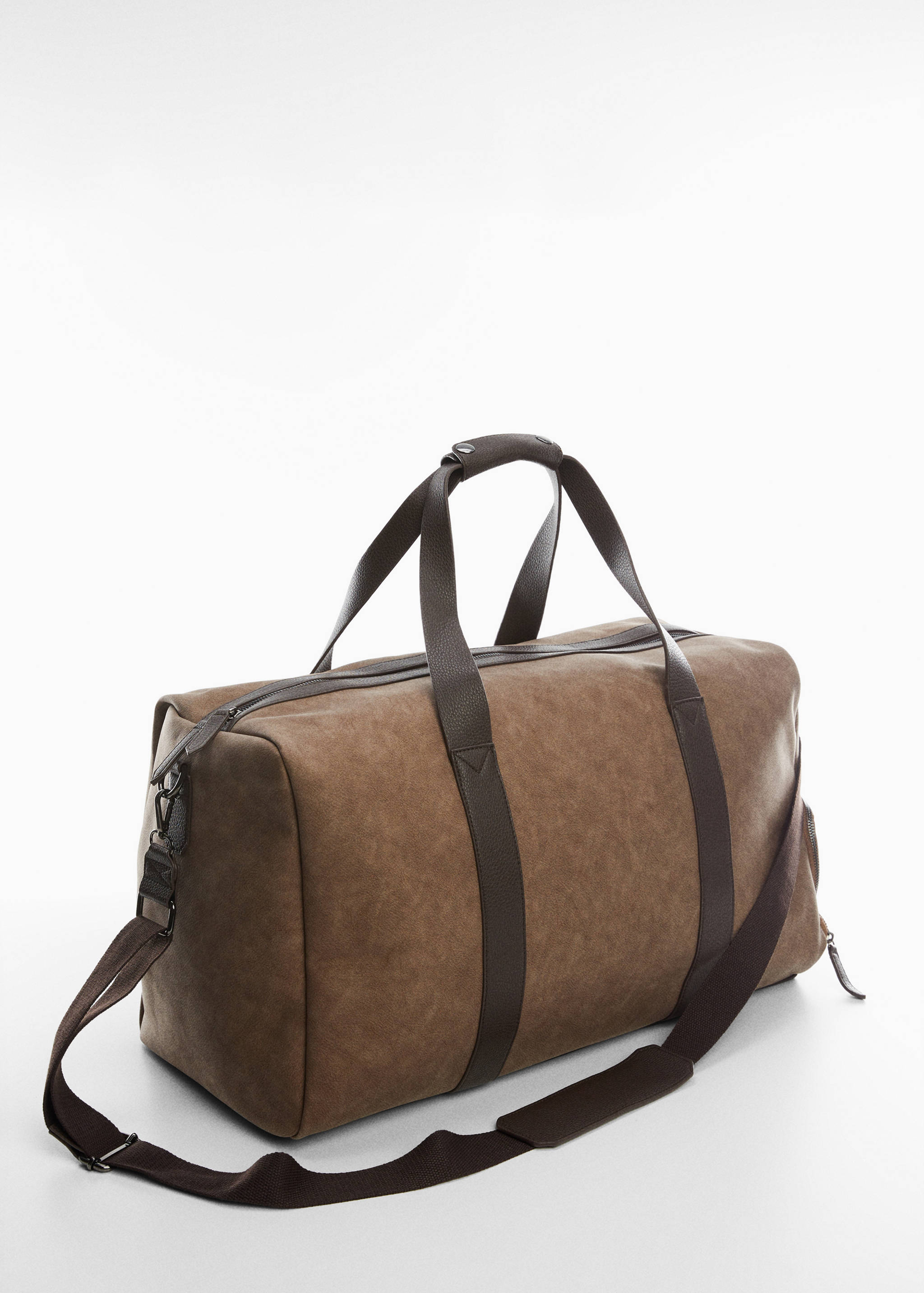Faux-leather travel bowling bag - Medium plane