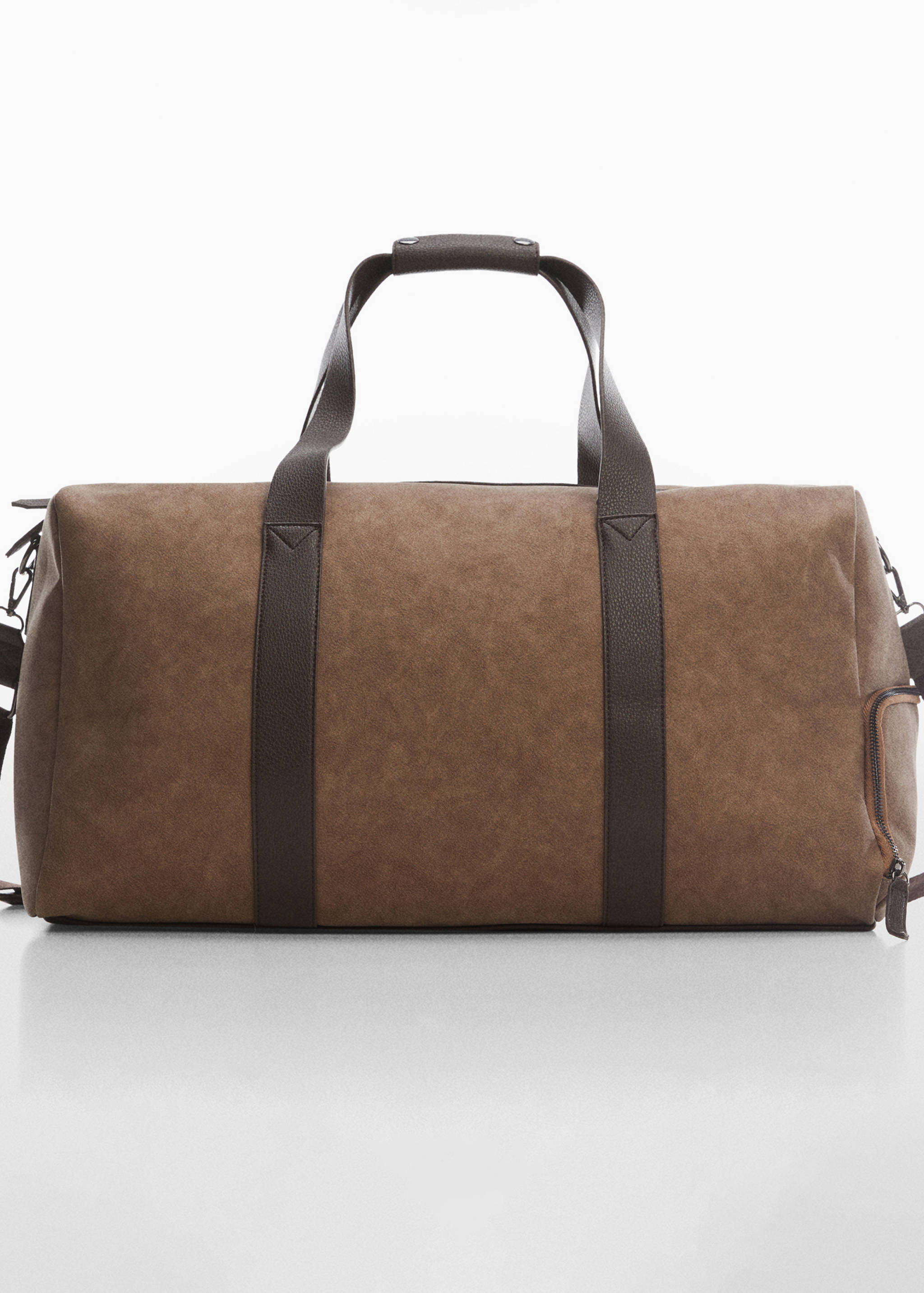 Faux-leather travel bowling bag - null