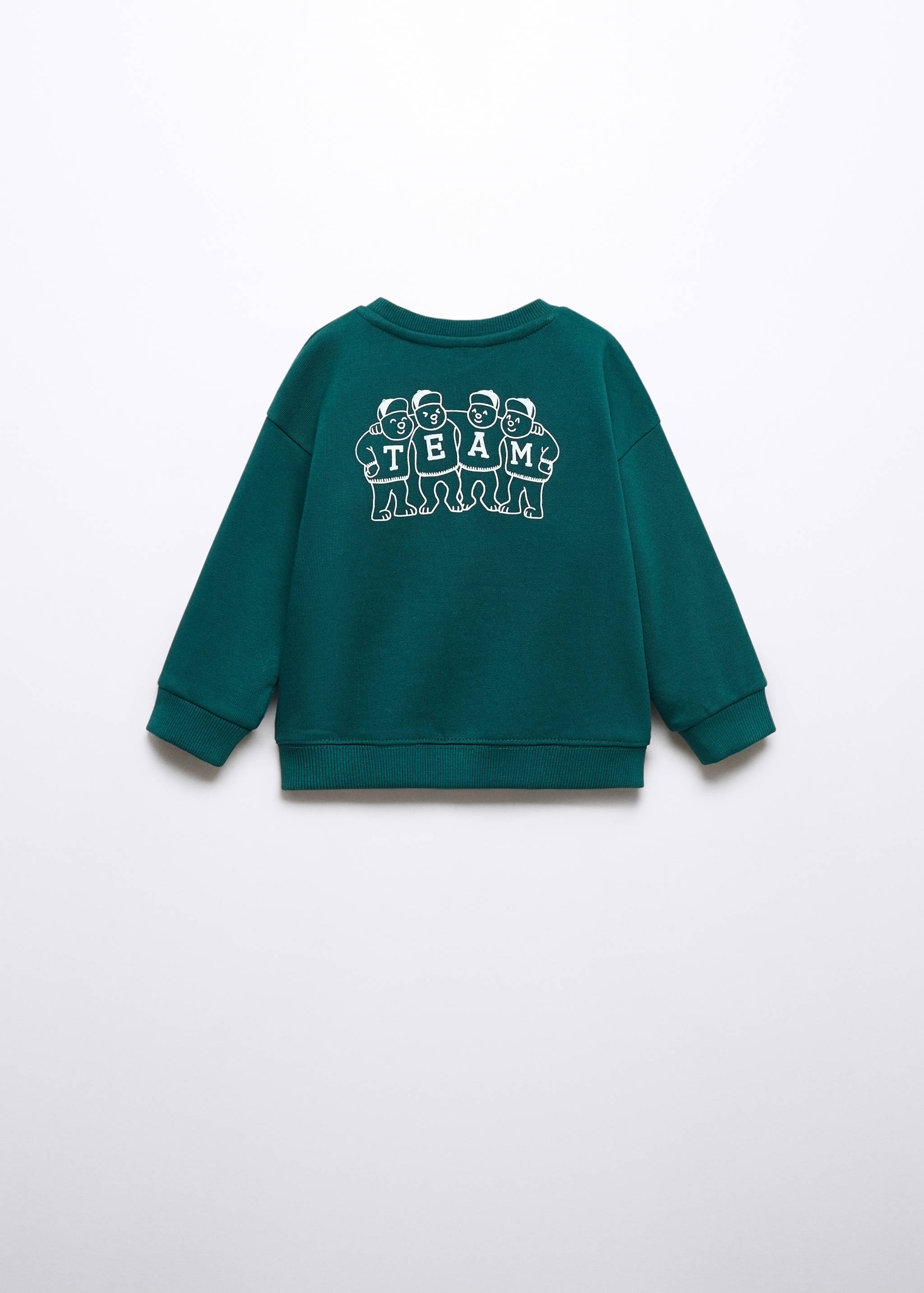 Printed cotton sweatshirt - Reverse of the article