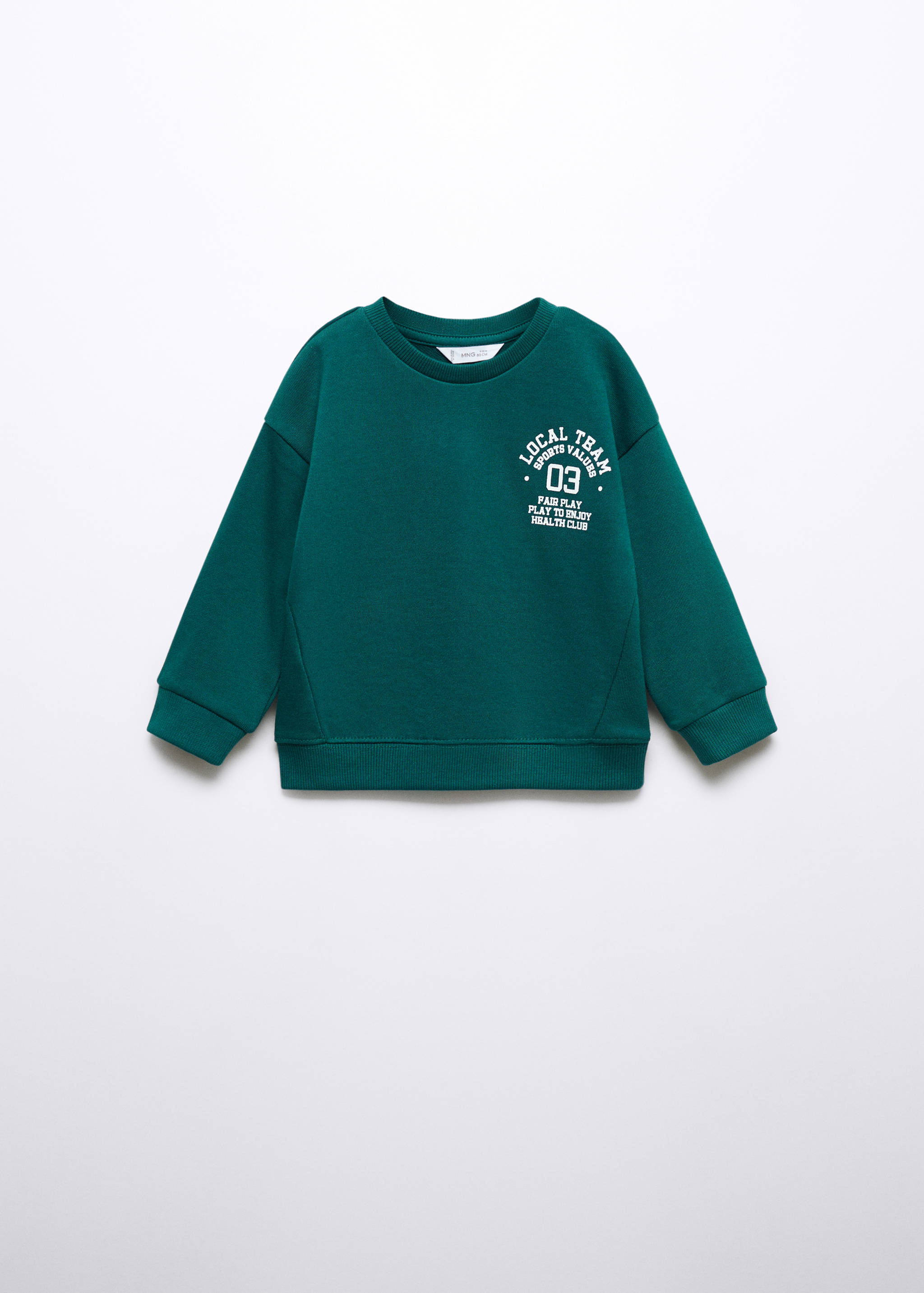 Printed cotton sweatshirt - Article without model