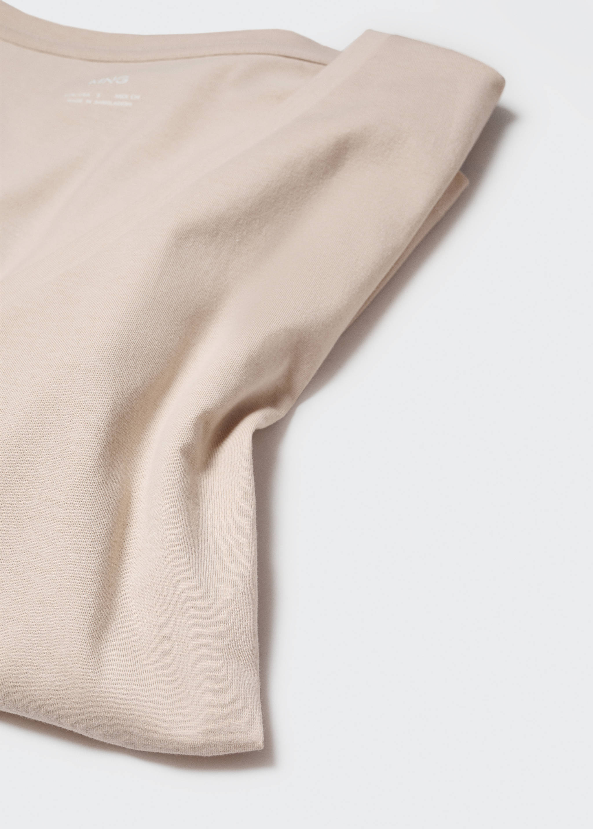 V-neck cotton T-shirt - Details of the article 8