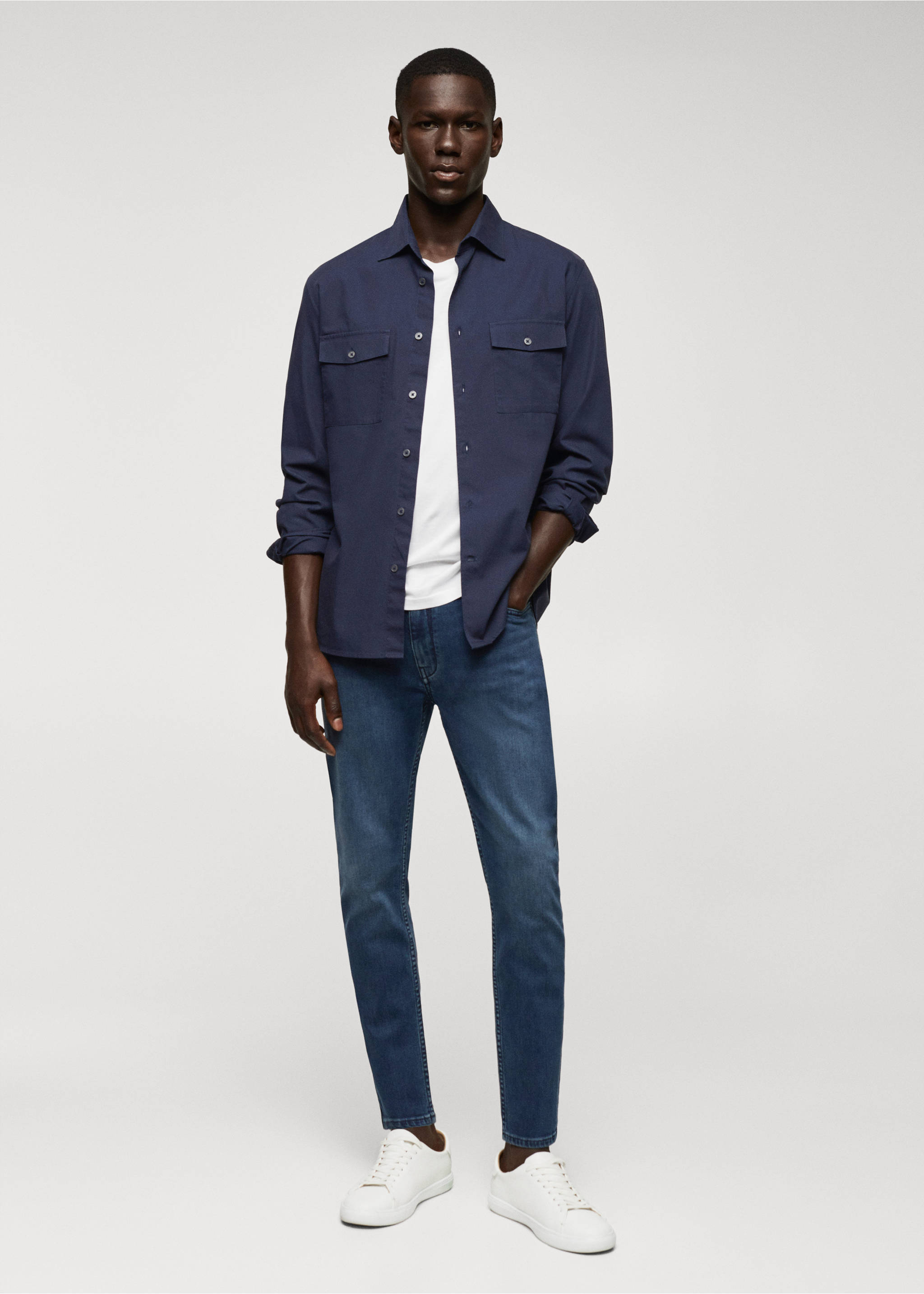 Tom tapered cropped jeans - General plane, Deep Dark Blue. Ref: 57014408-00.
