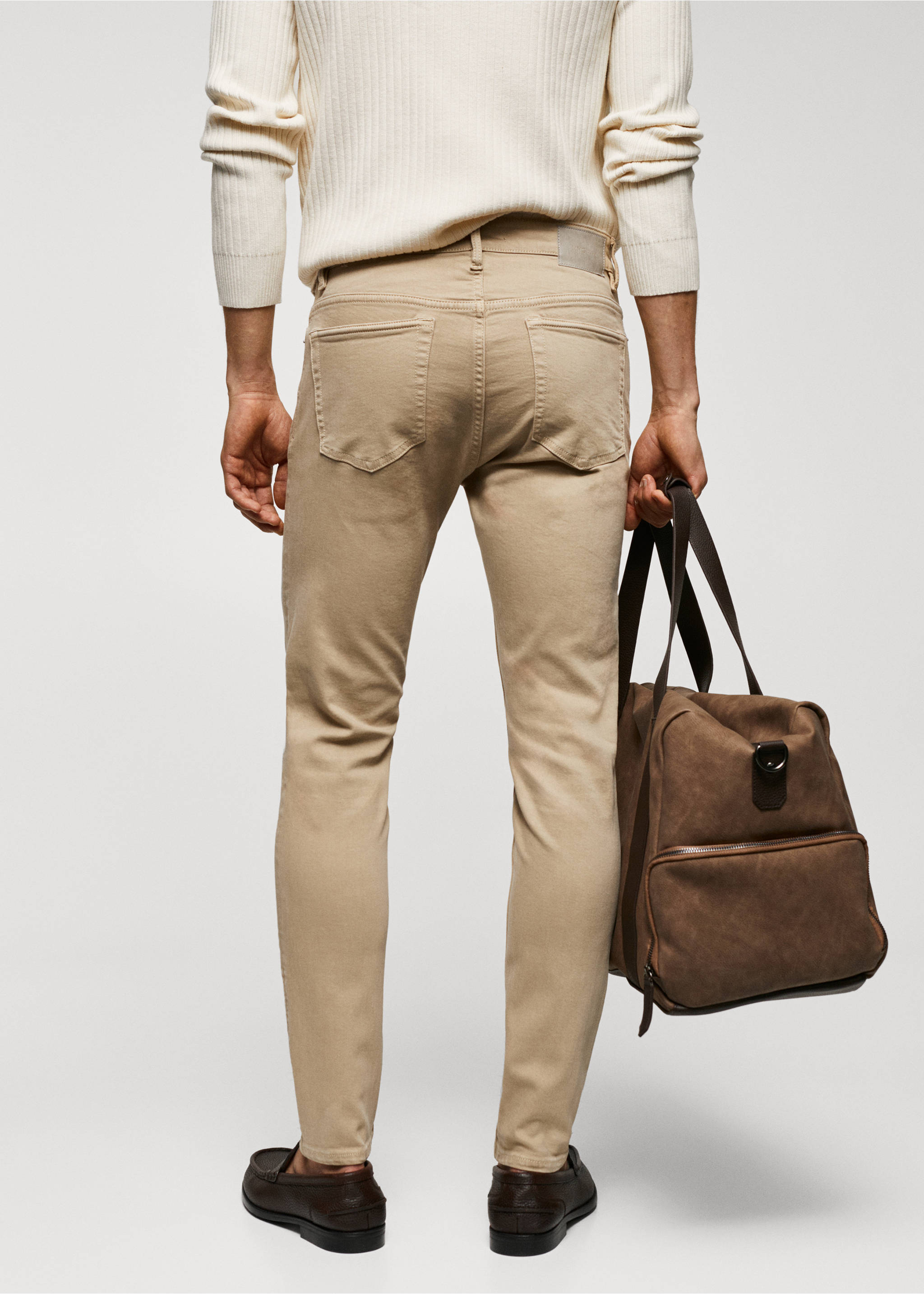 Skinny colour Billy jeans - Reverse of the article, Beige. Ref: 57014409-00.