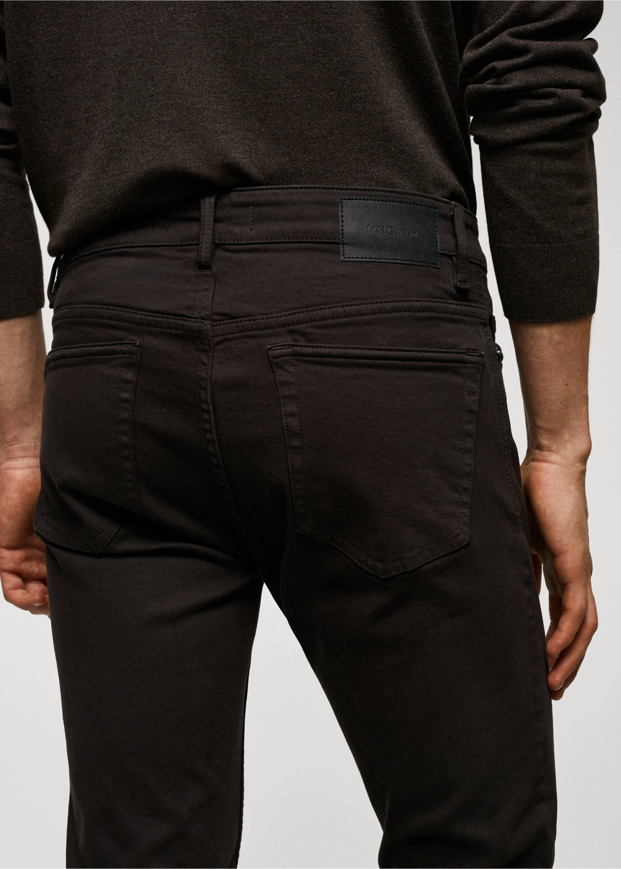 Skinny colour Billy jeans - Details of the article 6, Brown. Ref: 57014409-00.