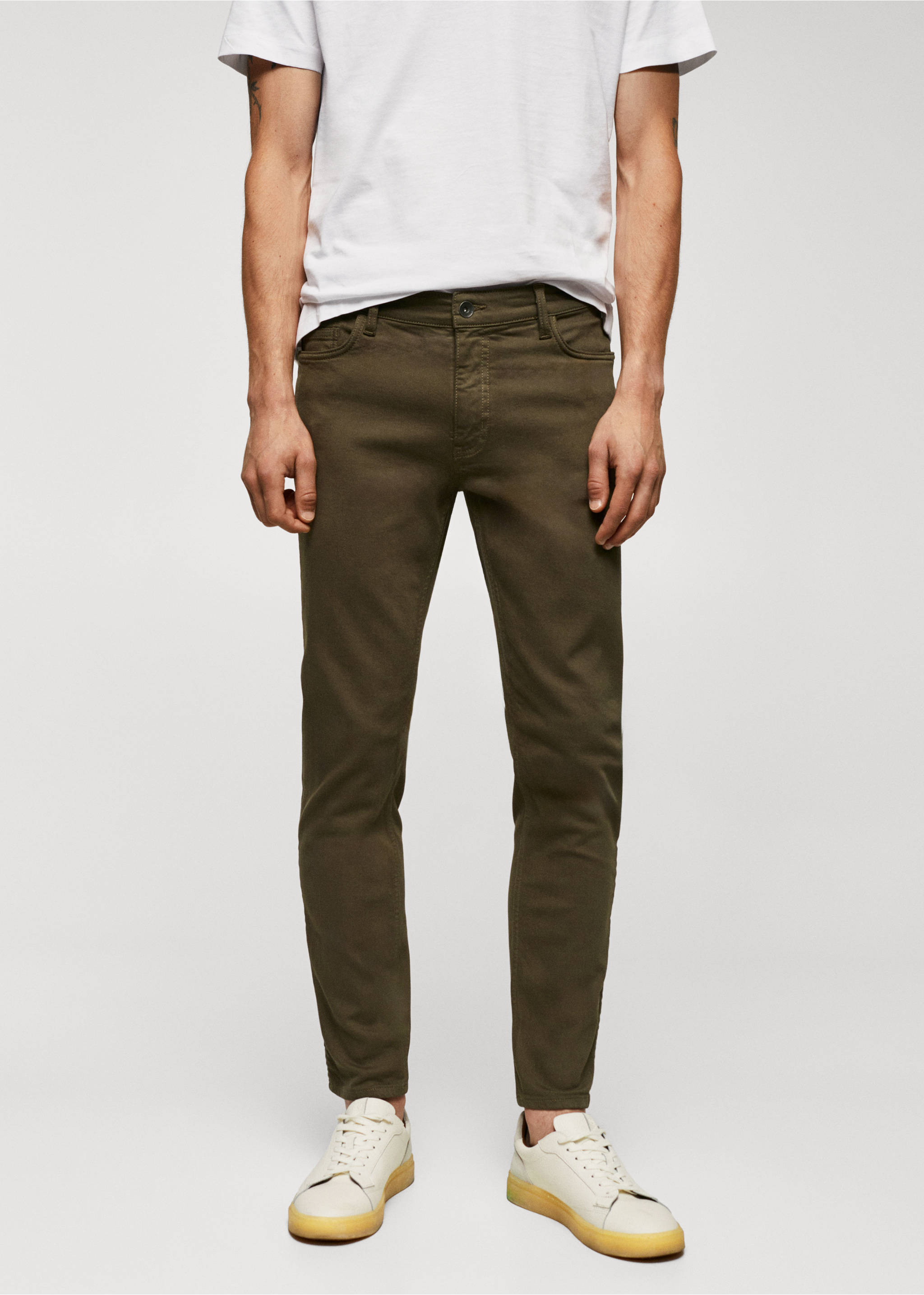Skinny colour Billy jeans - Medium plane, Khaki. Ref: 57014409-00.