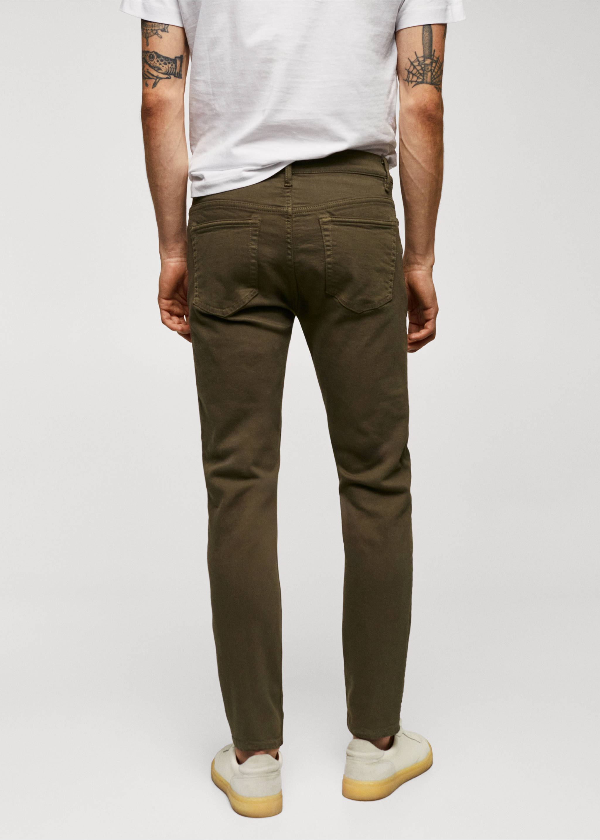 Skinny colour Billy jeans - Reverse of the article, Khaki. Ref: 57014409-00.