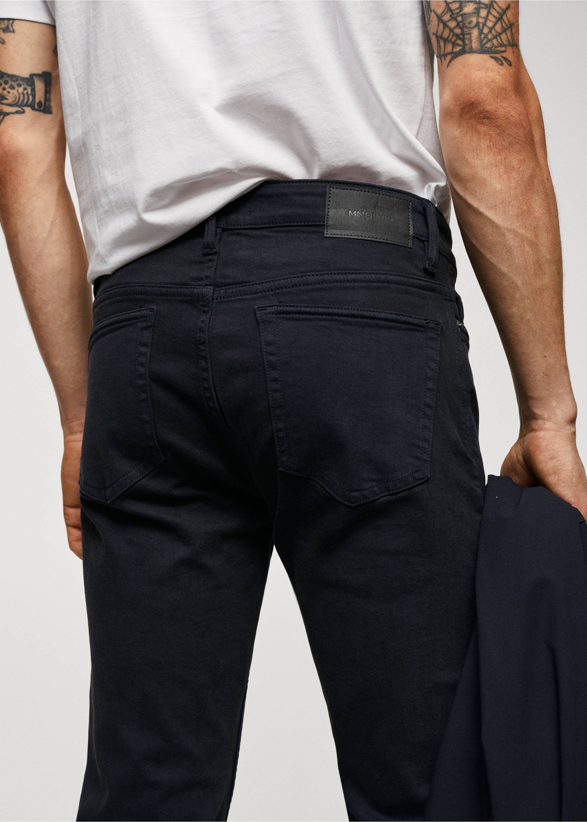 Skinny colour Billy jeans - Details of the article 6, Navy. Ref: 57014409-00.