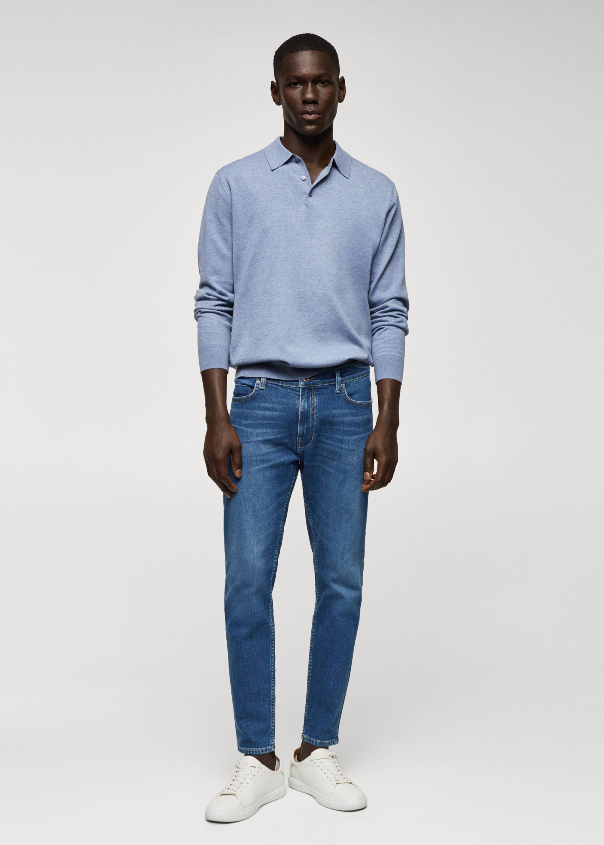 Tom tapered cropped jeans - General plane, Dark Blue. Ref: 57014410-00.