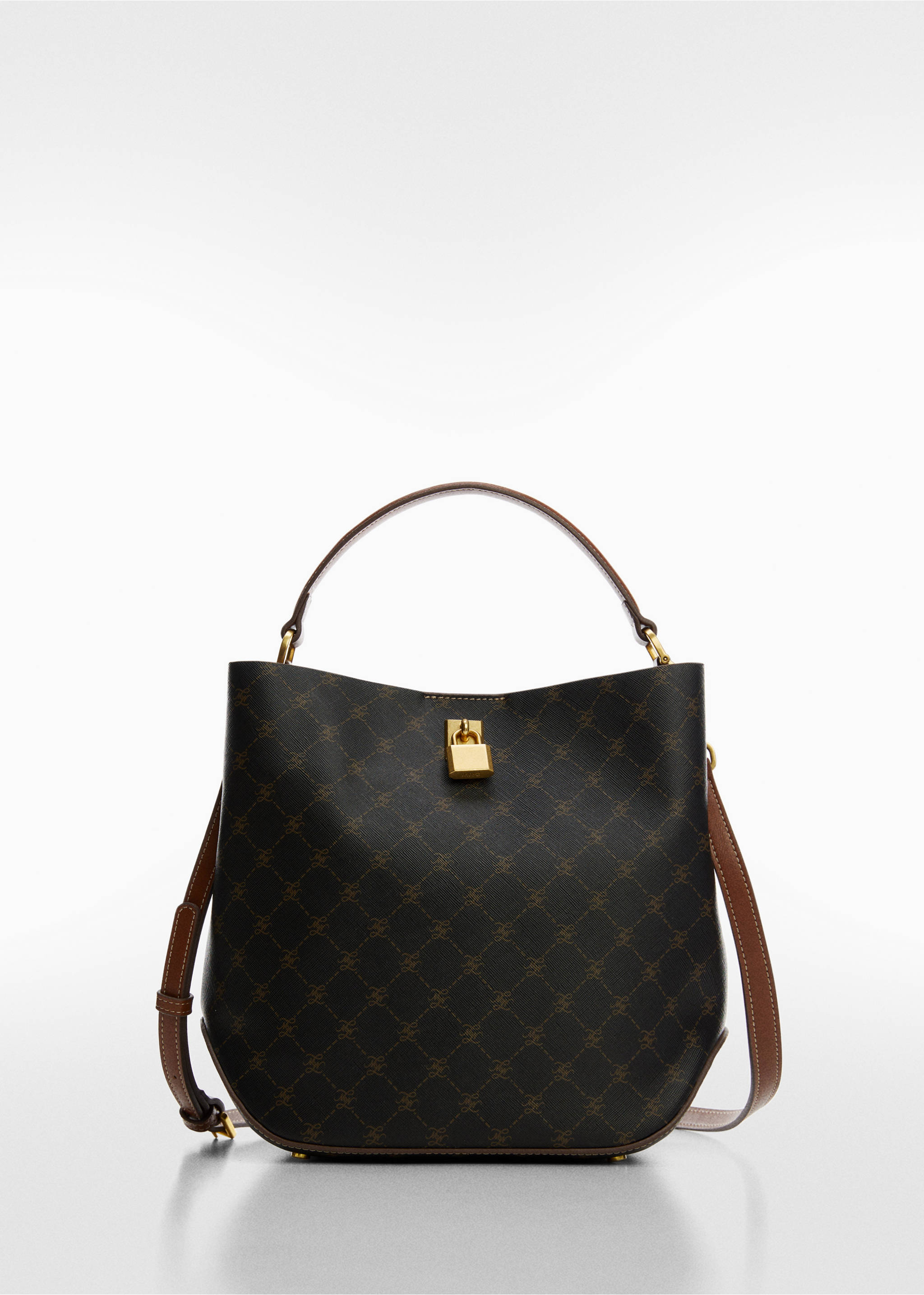 Shopper bag with padlock - Article without model, Leather. Ref: 57014426-00.