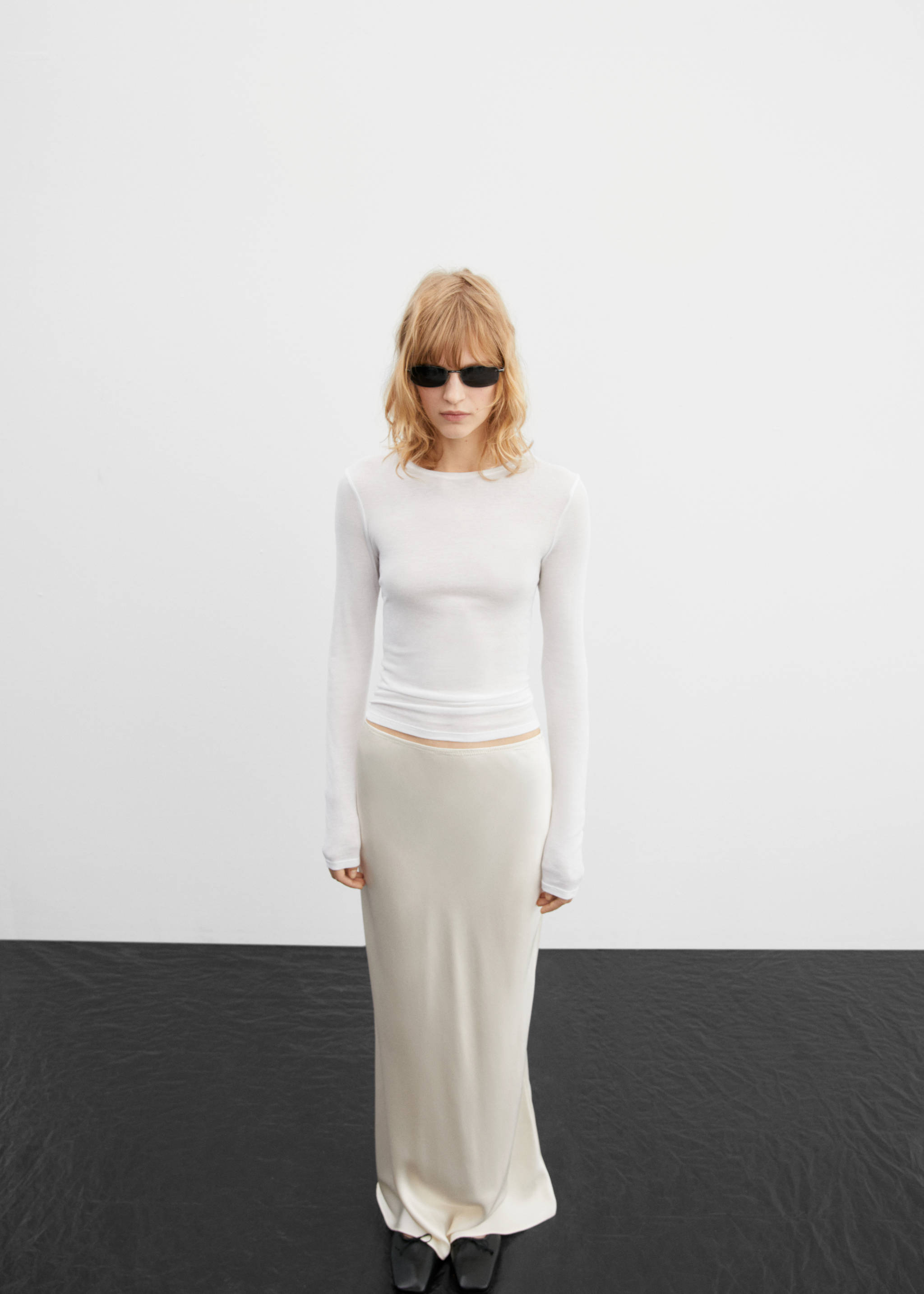 Long-sleeved fitted t-shirt - General plane