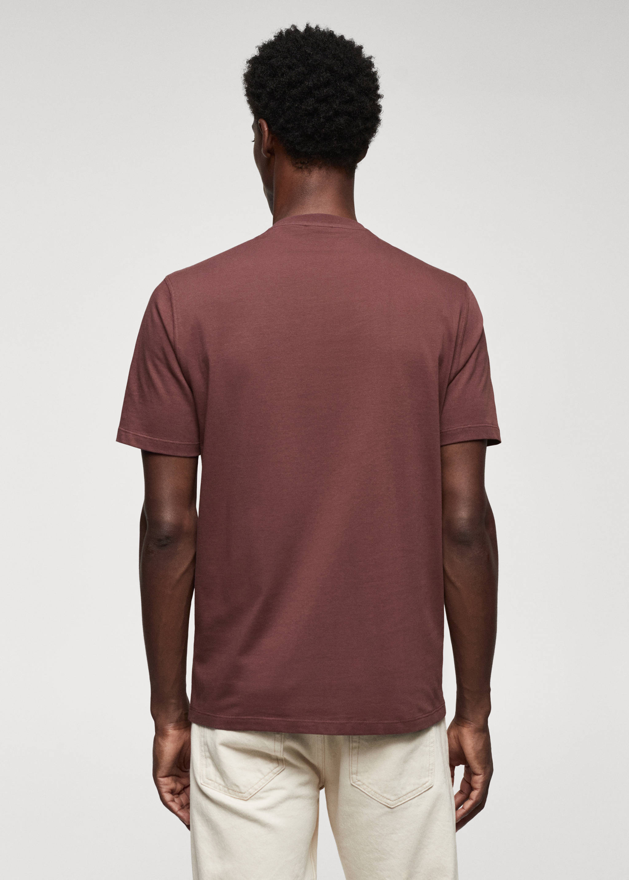 Camiseta 100% algodón estampado pecho - Reverso del artículo