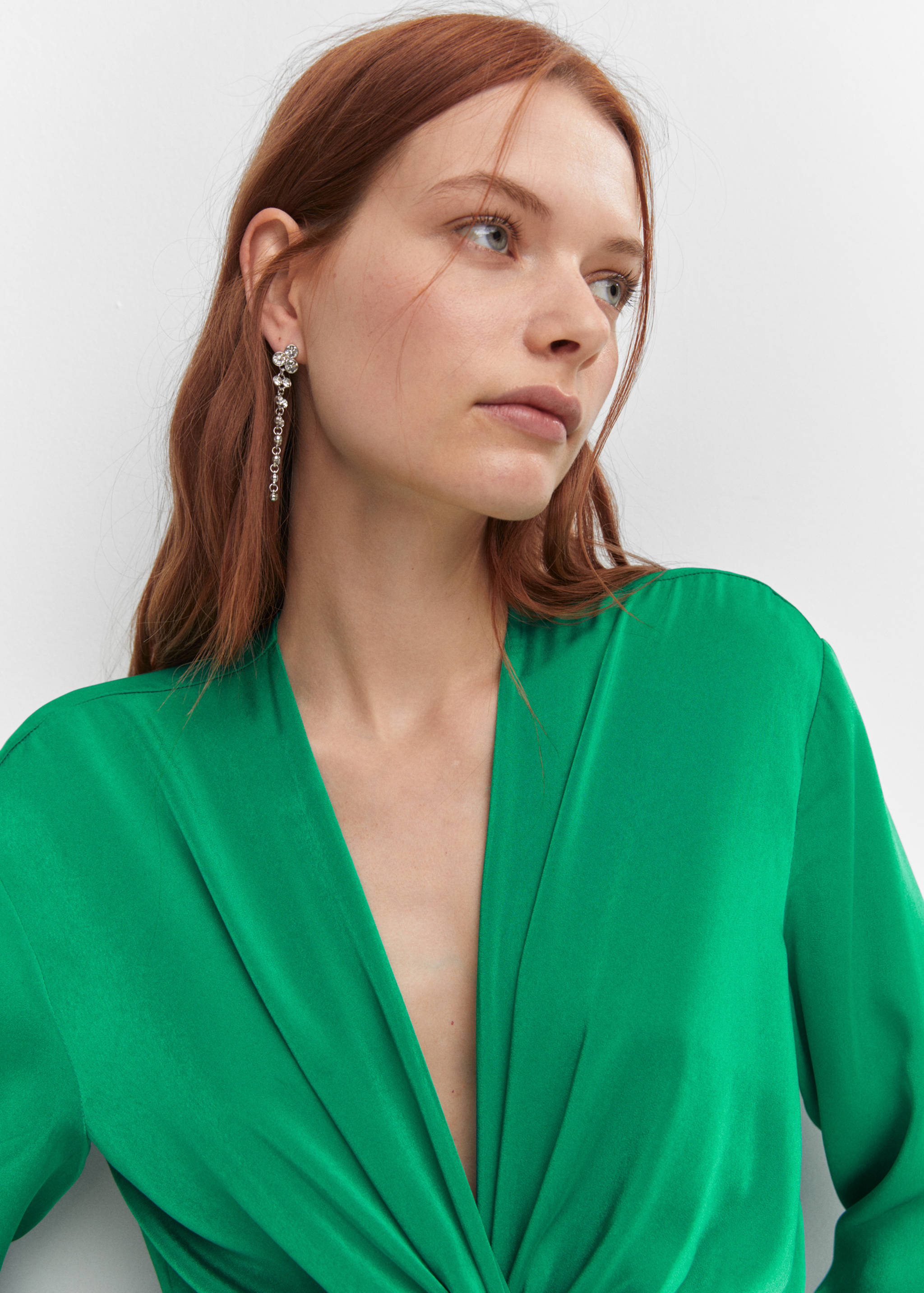 Φόρεμα σατέν δέσιμο - Λεπτομέρεια του προϊόντος 1