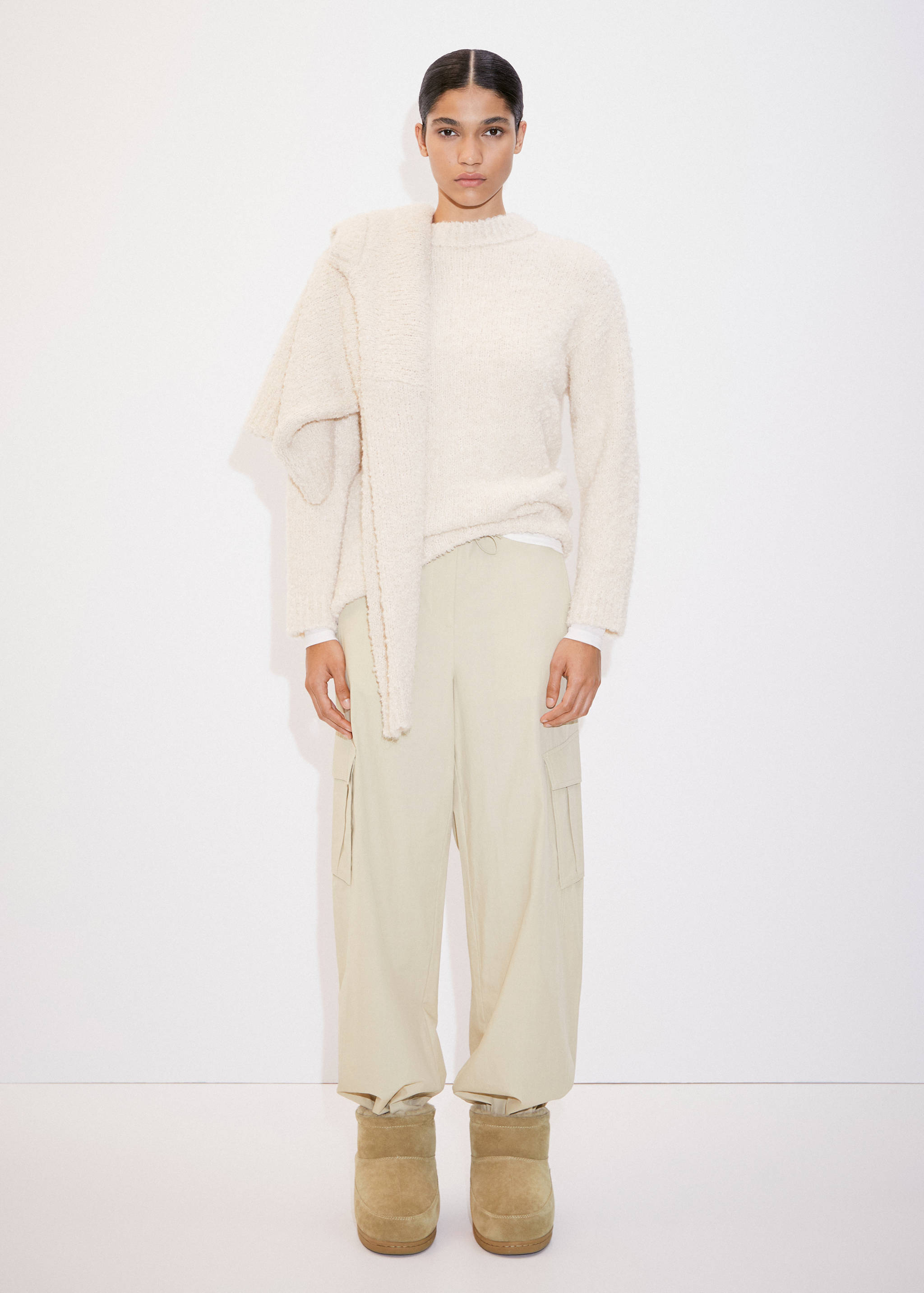 Calças cargo algodão - Plano geral