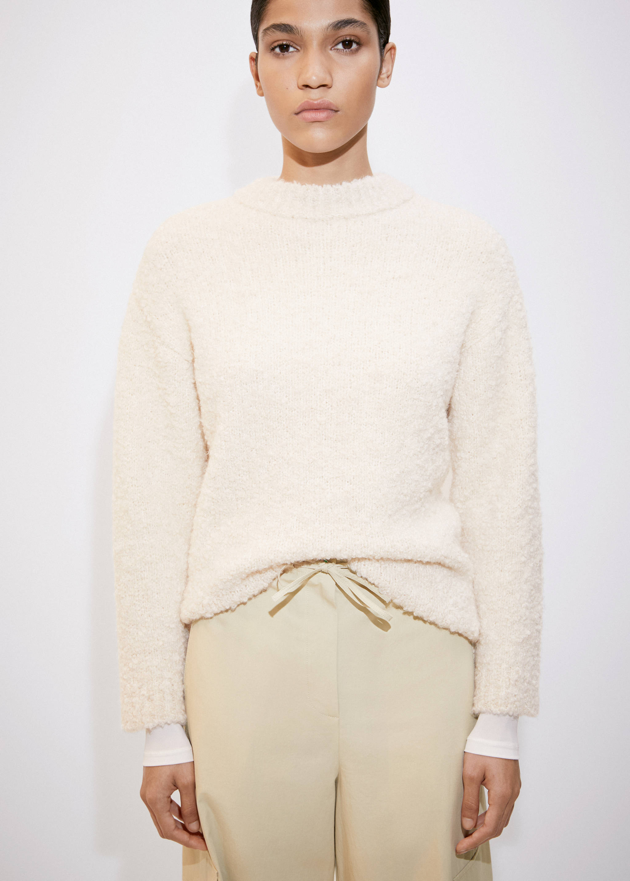 Calças cargo algodão - Plano médio