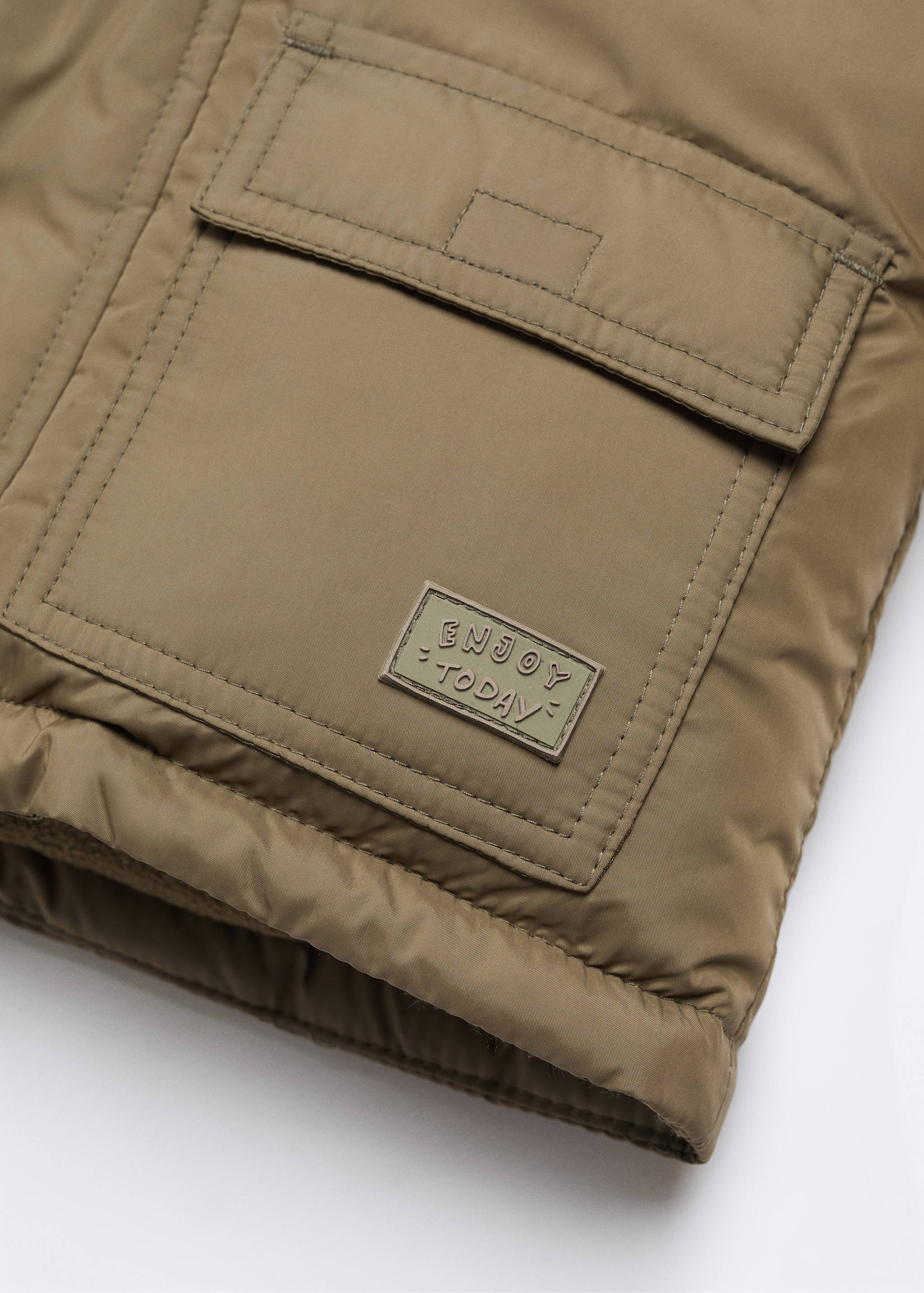 Anorac embuatat caputxa pèl - Detall de l'article 8