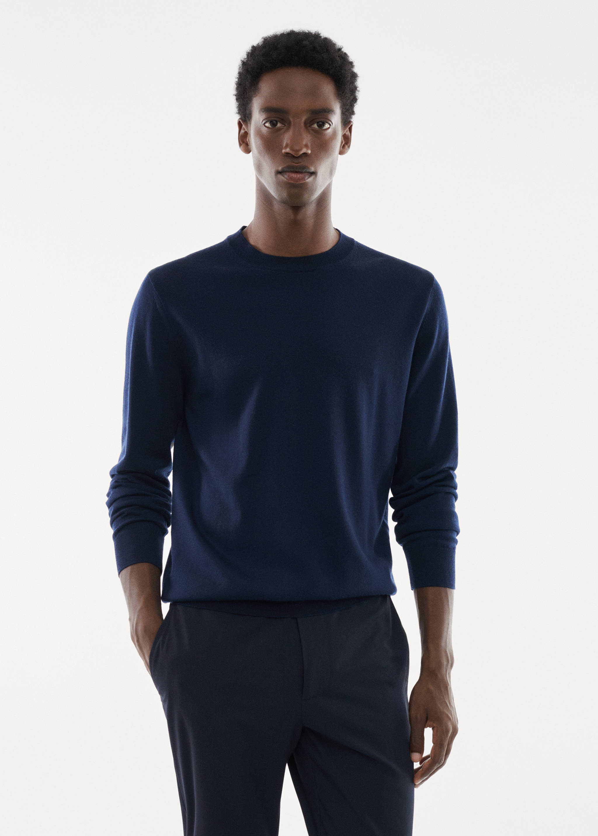 Waschbarer Pullover aus Merinowolle - Mittlere Ansicht