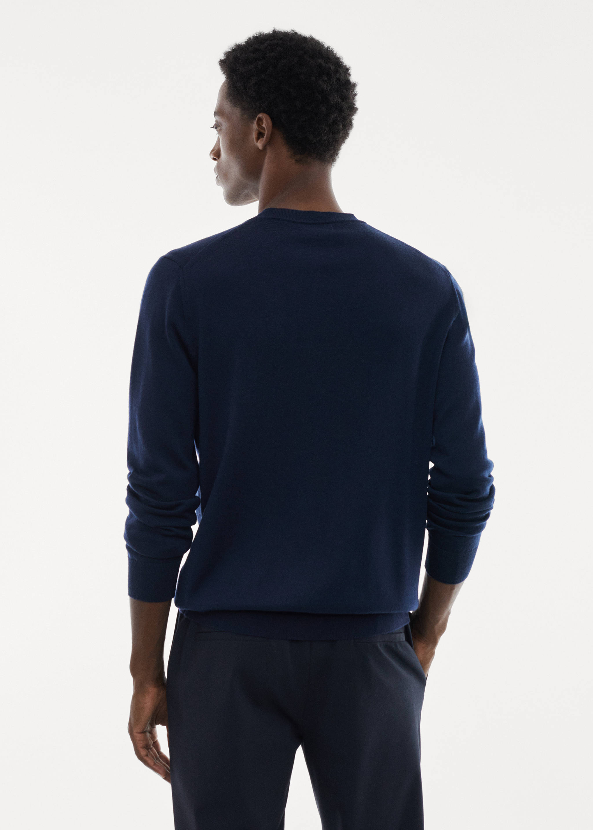 Waschbarer Pullover aus Merinowolle - Rückseite des Artikels