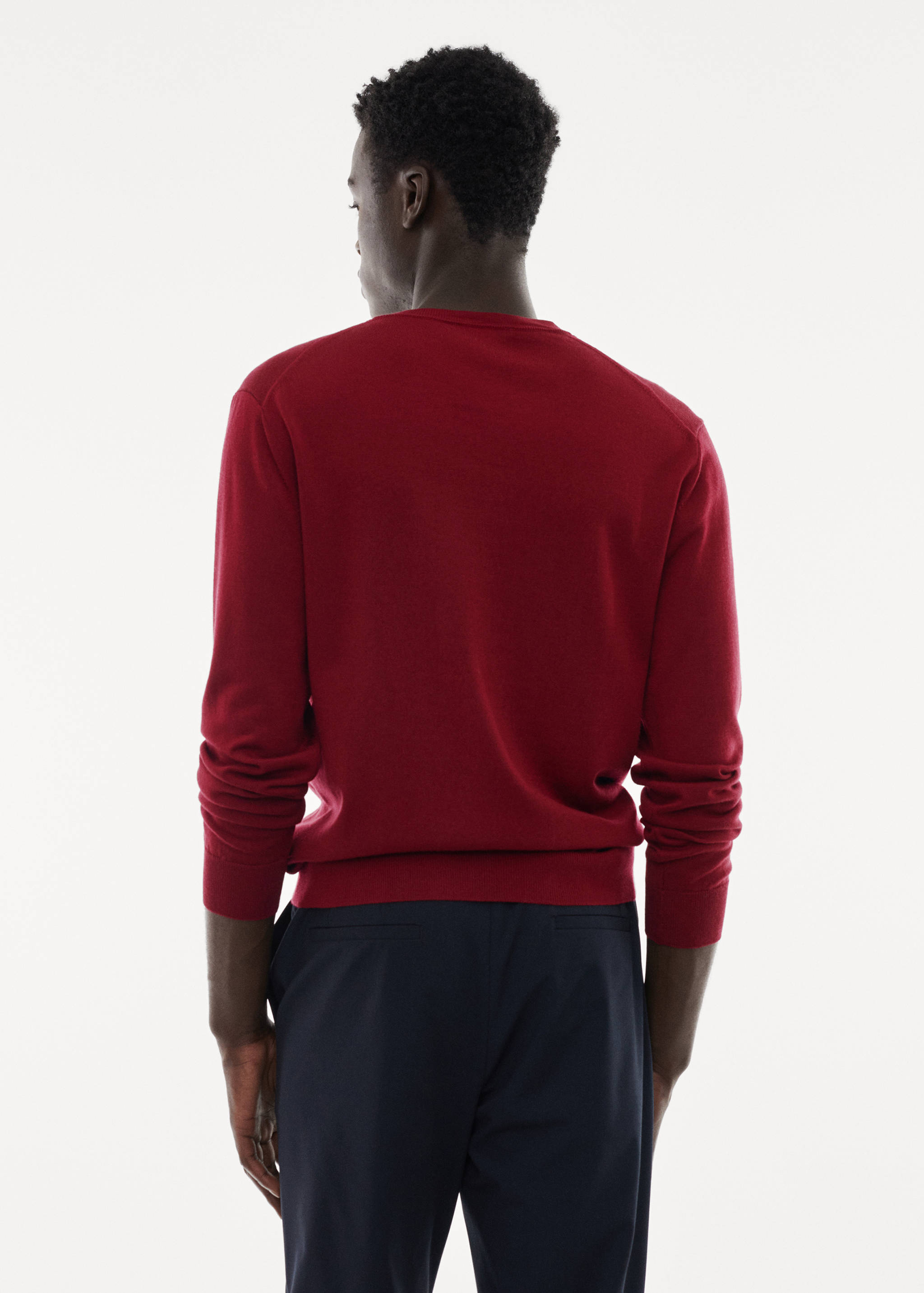 Waschbarer Pullover aus Merinowolle - Rückseite des Artikels