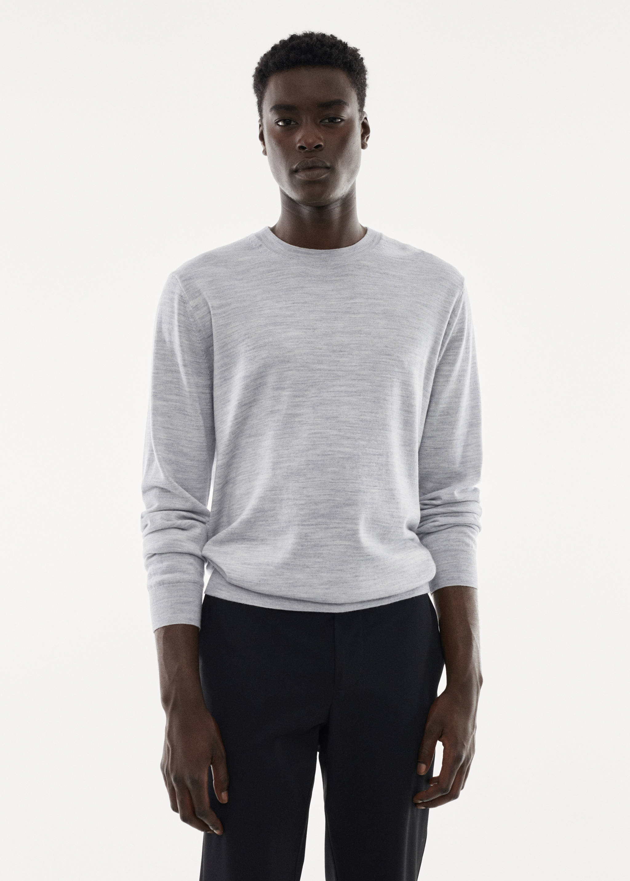 Waschbarer Pullover aus Merinowolle - Mittlere Ansicht