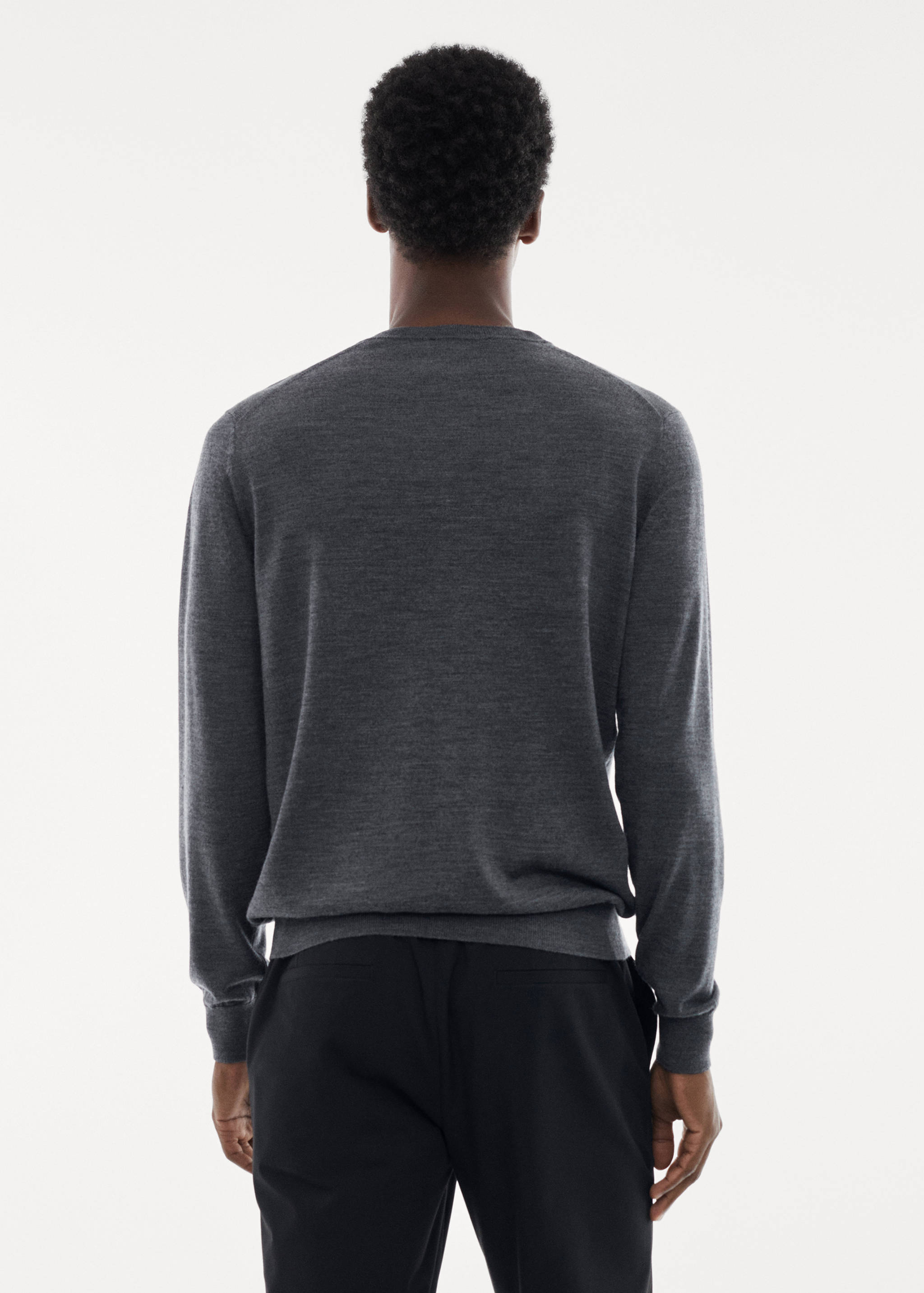 Waschbarer Pullover aus Merinowolle - Rückseite des Artikels
