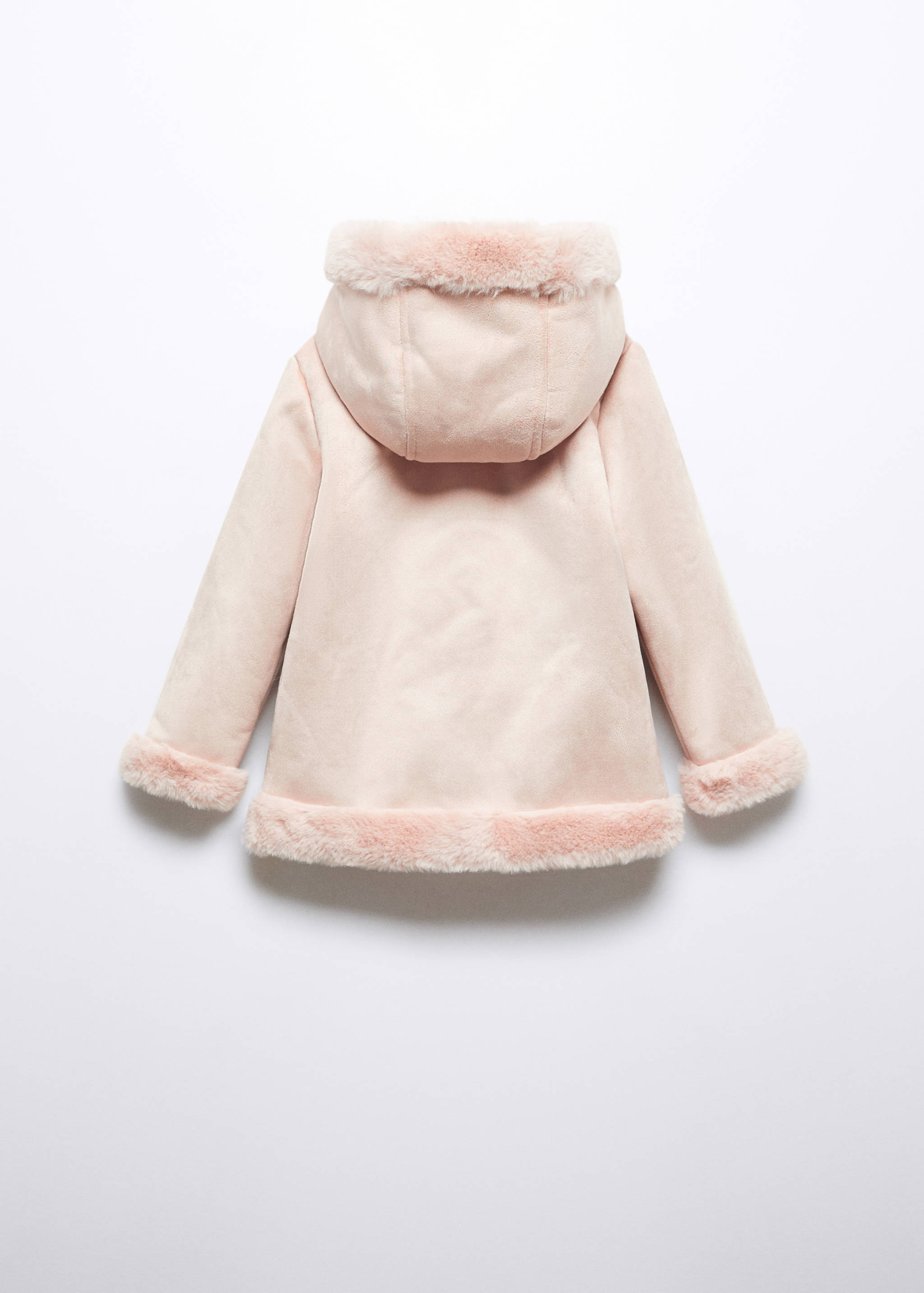 Coat with shearling-effect lining - Reverse of the article