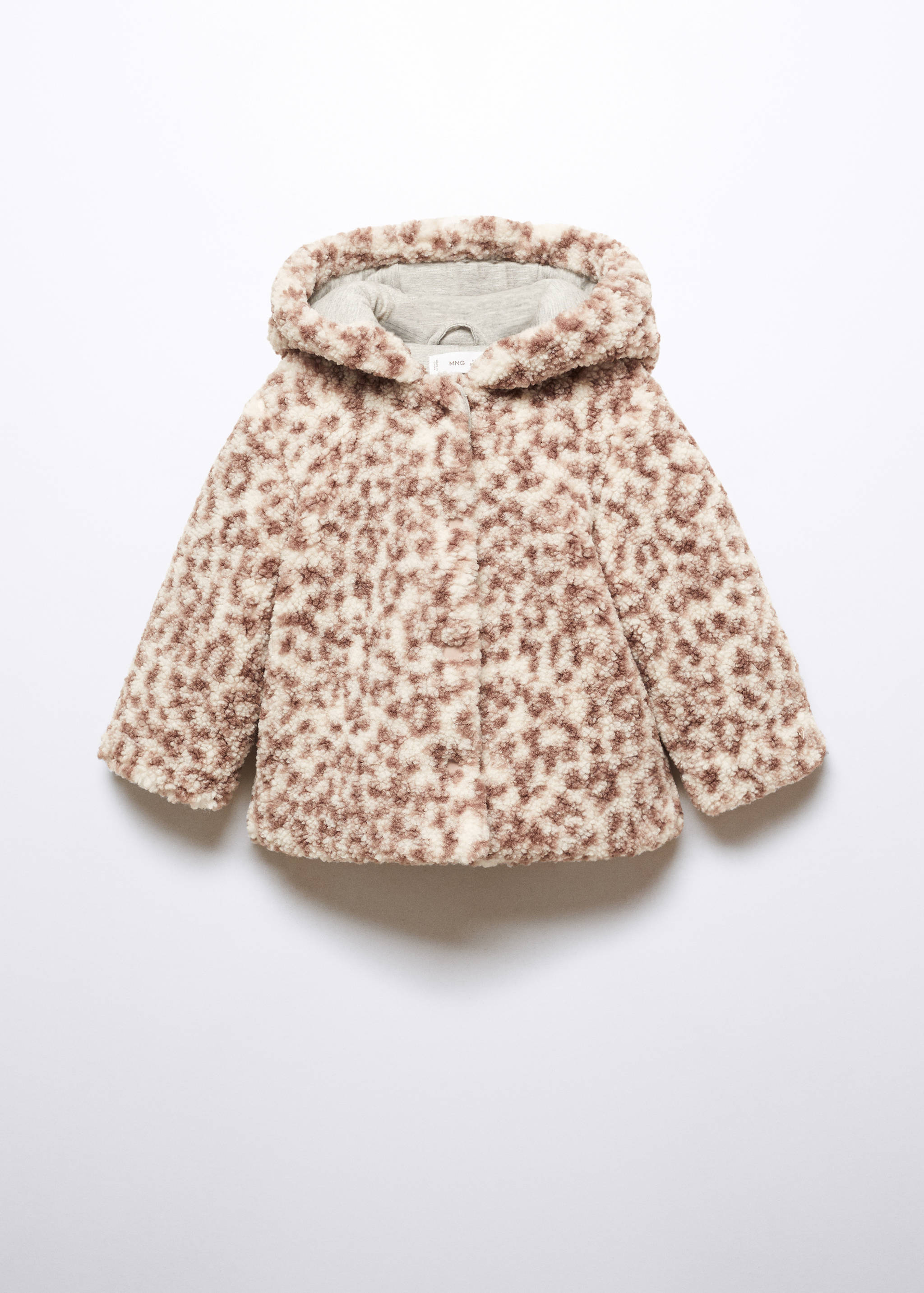 Manteau imitation mouton retourné capuche - Article sans modèle