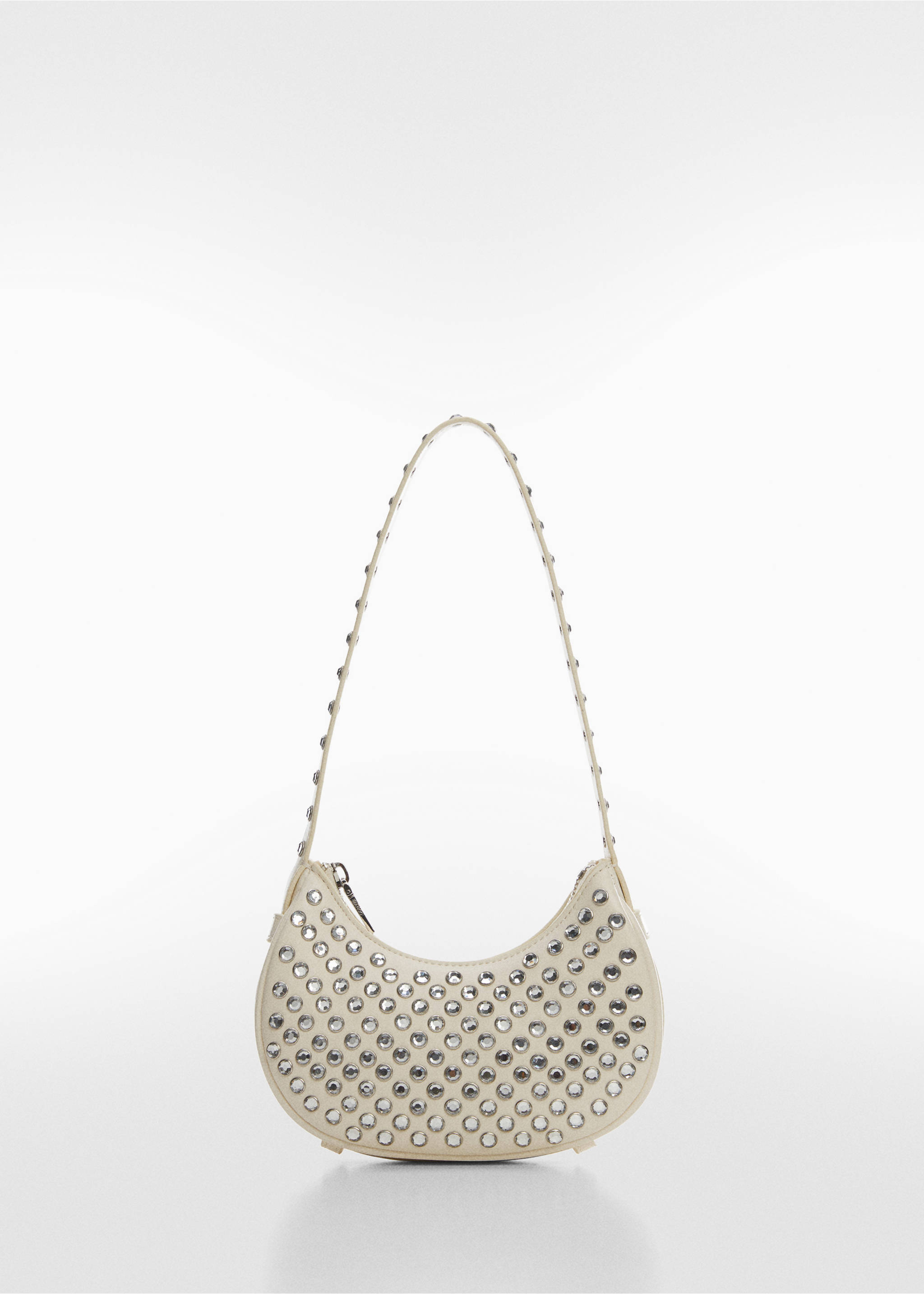 Studded shoulder bag - Article without model, White. Ref: 57014778-00.