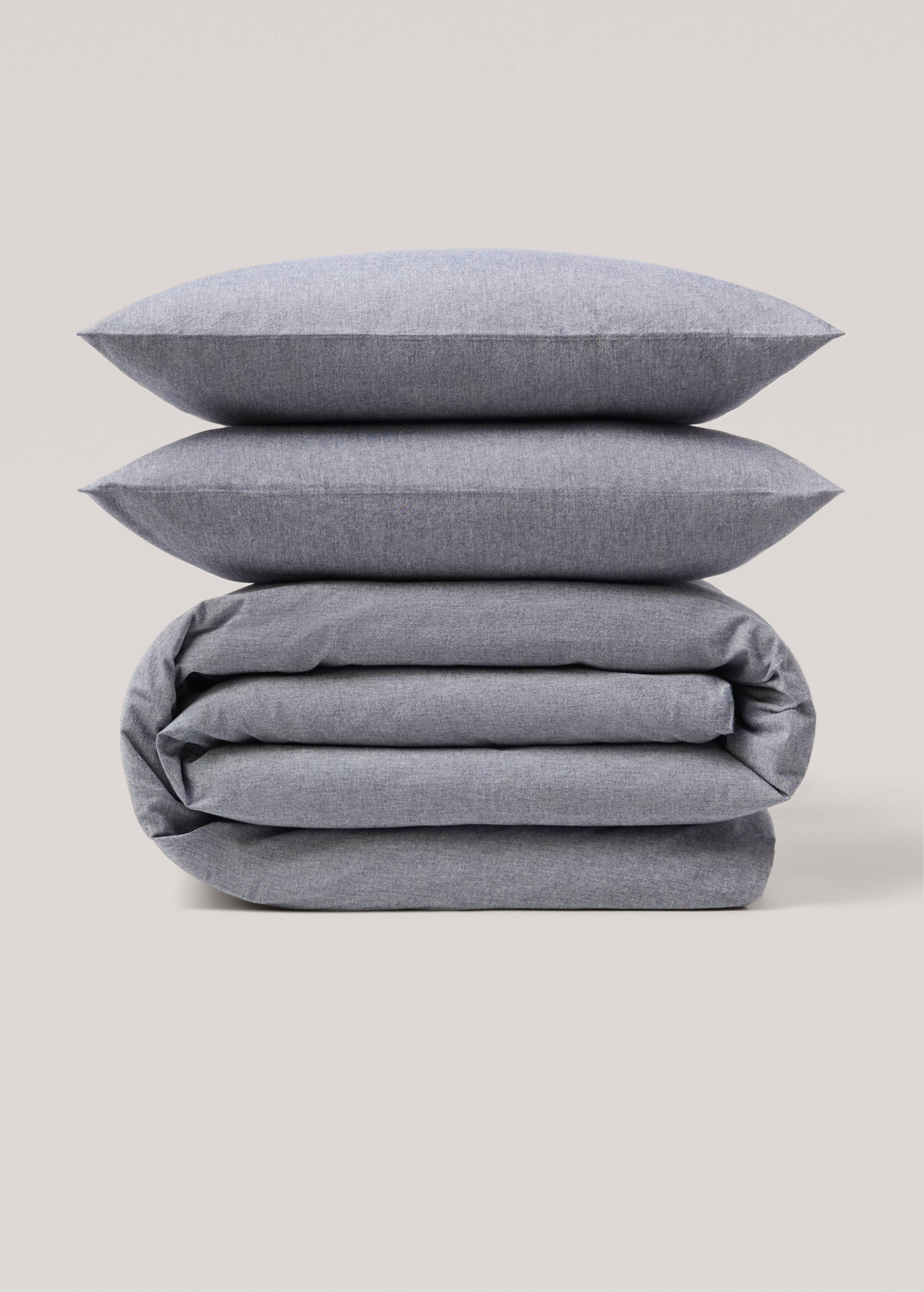 Jeansfarbiger Bettbezug für 150/160 cm Bett - Artikel ohne Model
