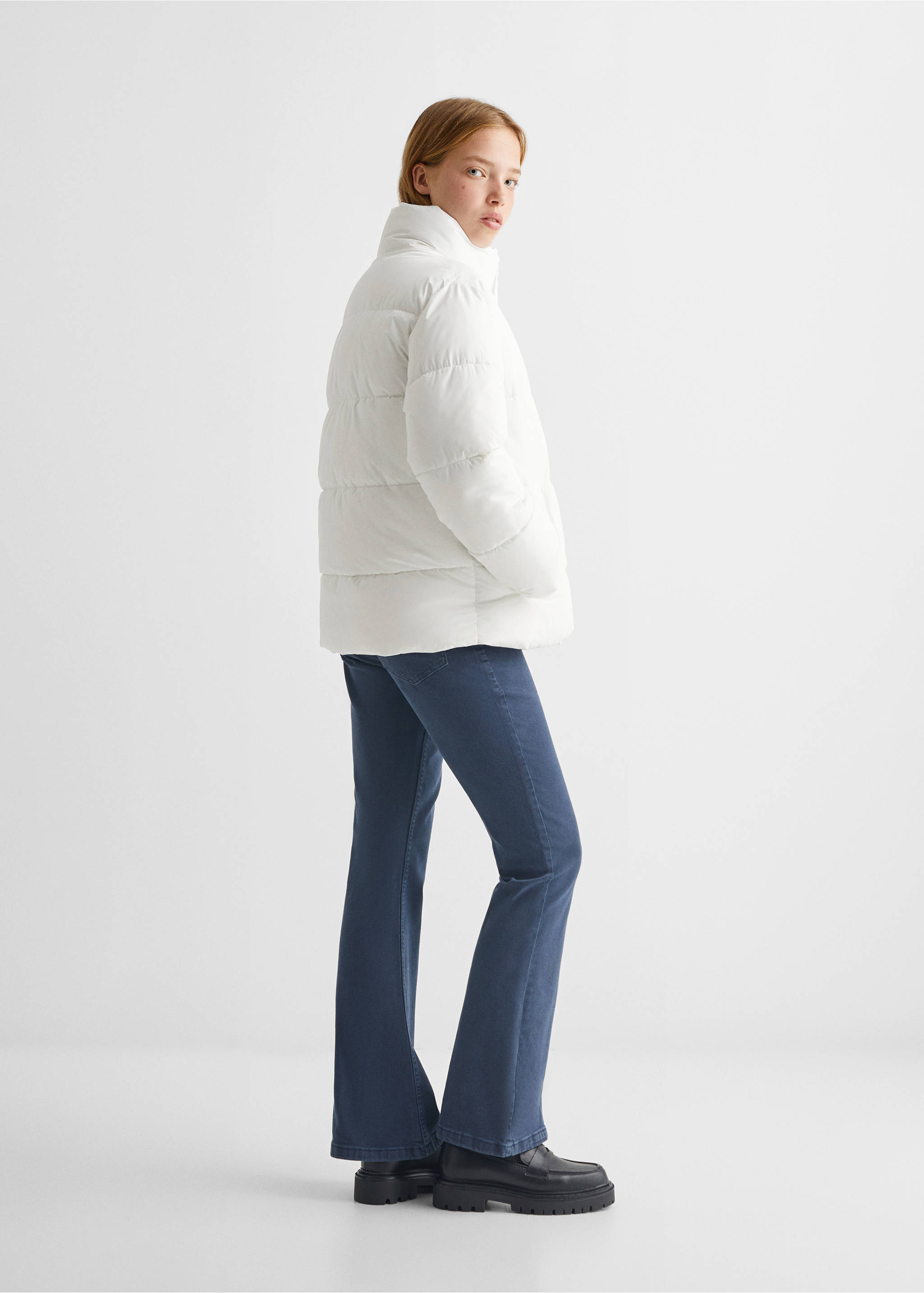 Quilted jacket - Reverse of the article, Off White. Ref: 57015134-00.