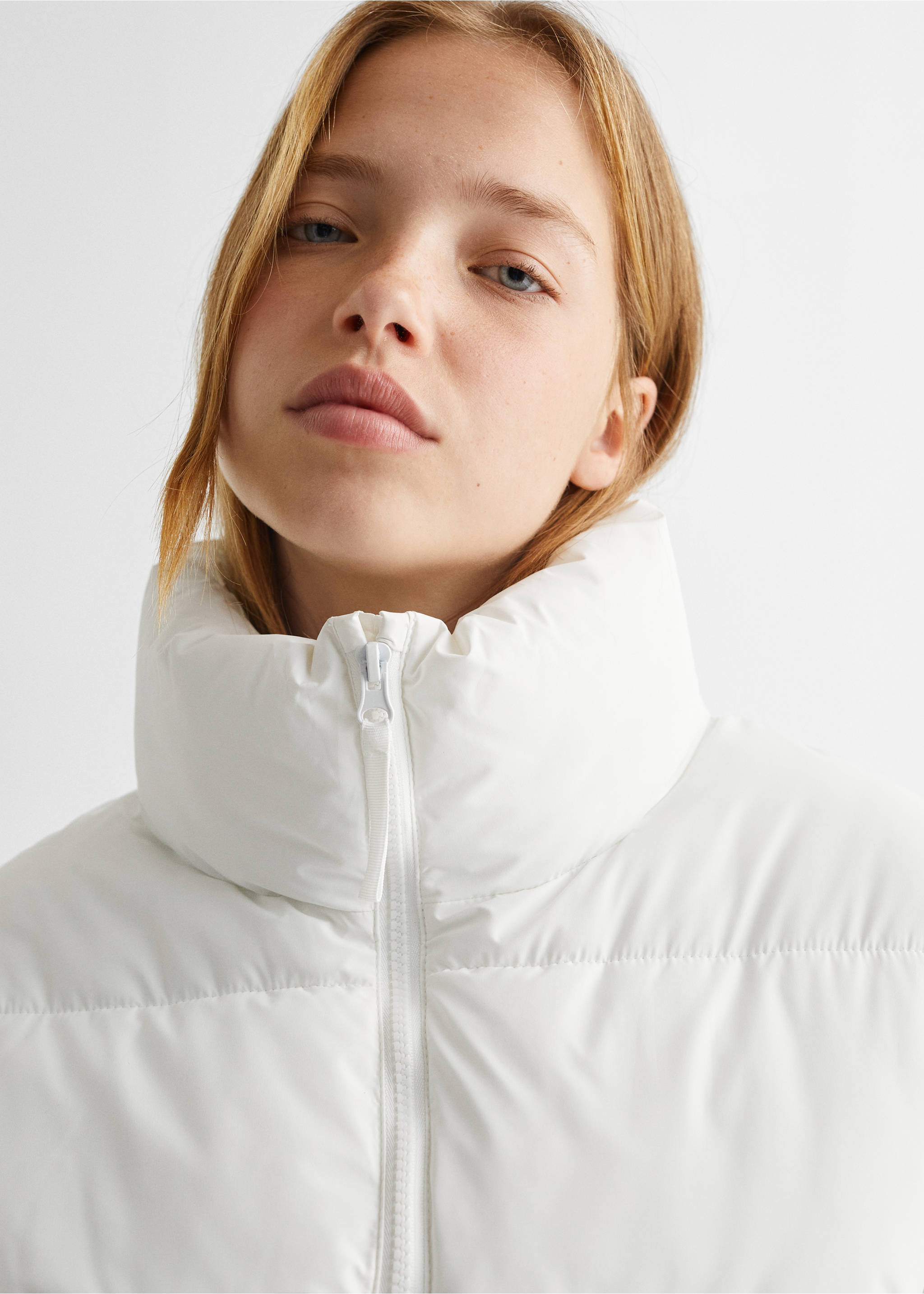 Quilted jacket - Details of the article 1, Off White. Ref: 57015134-00.