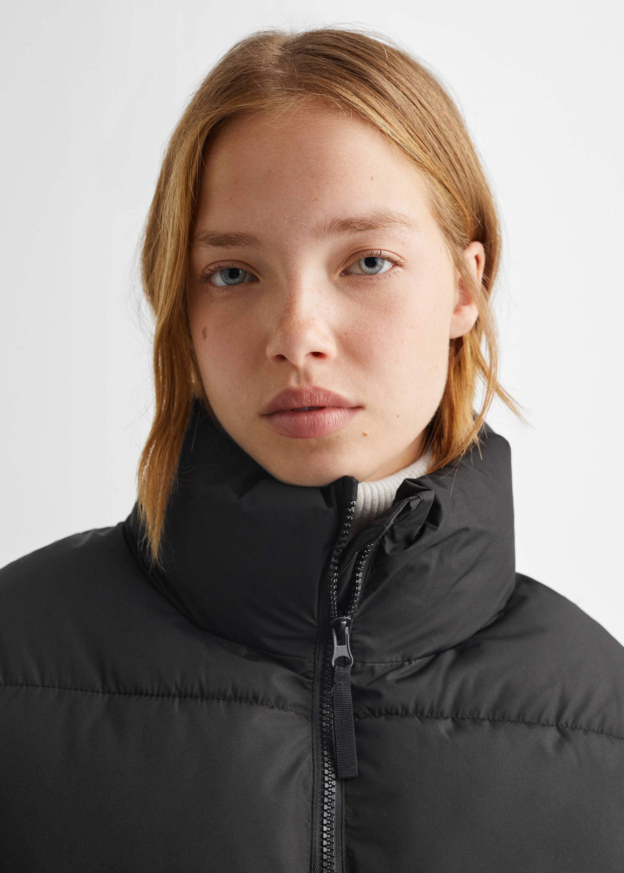 Vattenavstötande vadderad jacka med rombmönster - Detaljer om artikeln 1